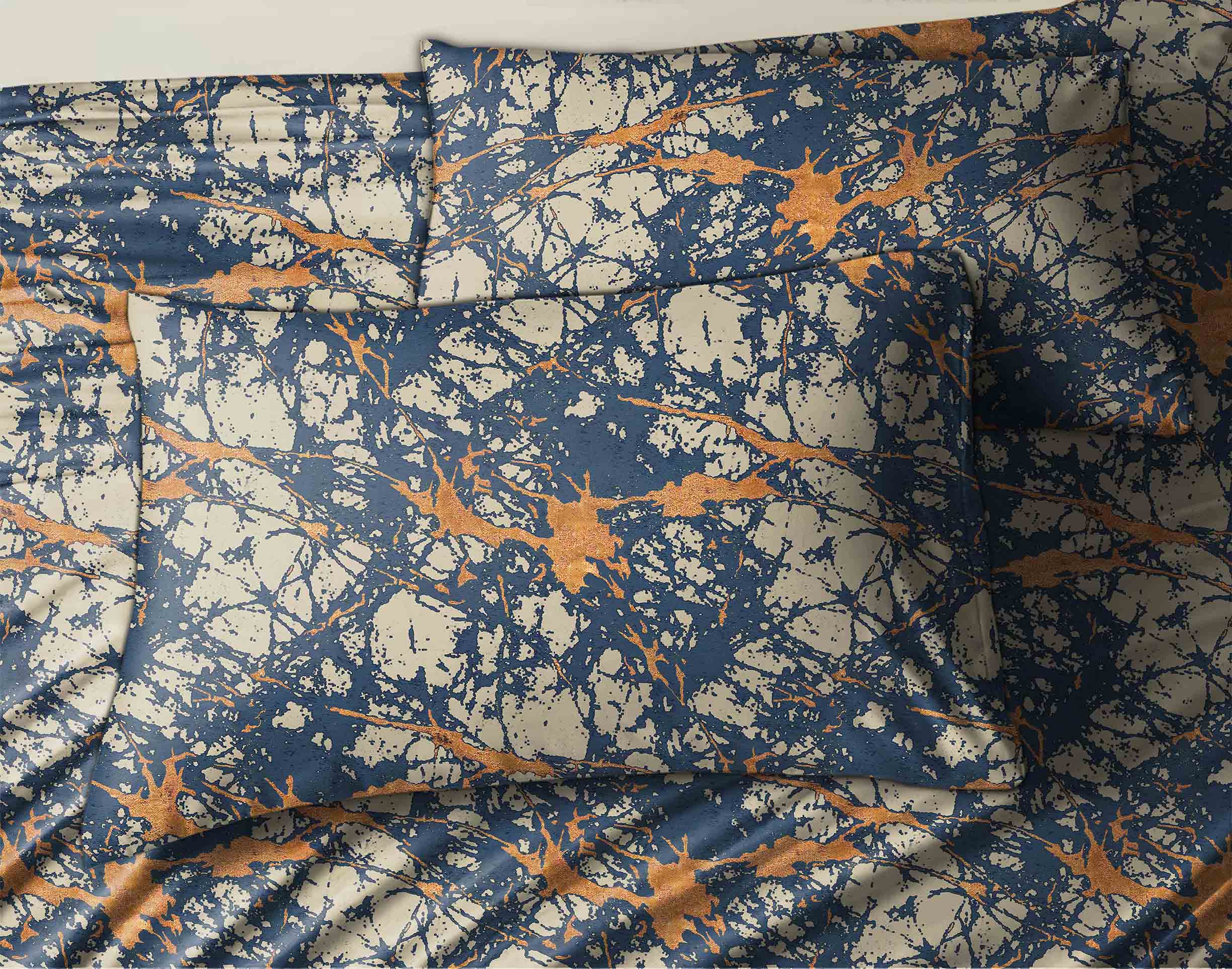 LAVA AMETHYSTY BEDSHEET FOR DOUBLE BED WITH 2 PILLOWCOVERS KING SIZE (104" X 90")