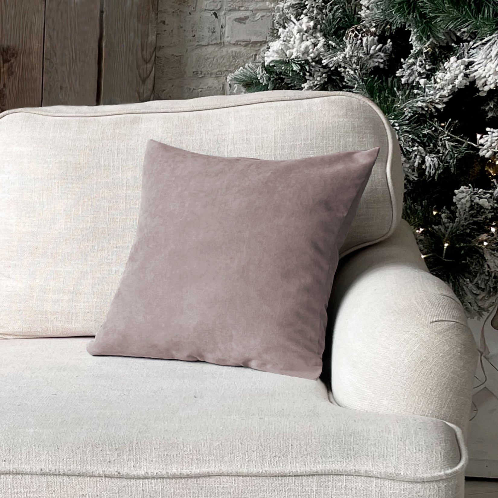 RAINBOW VELVET BISQUE-25 CUSHION COVER (Pack of 2)