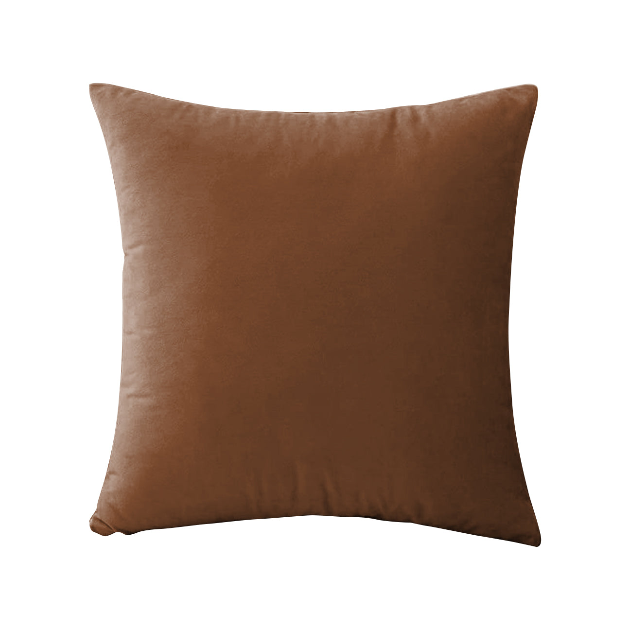 RAINBOW VELVET BROWN-10 CUSHION COVER (Pack of 2)