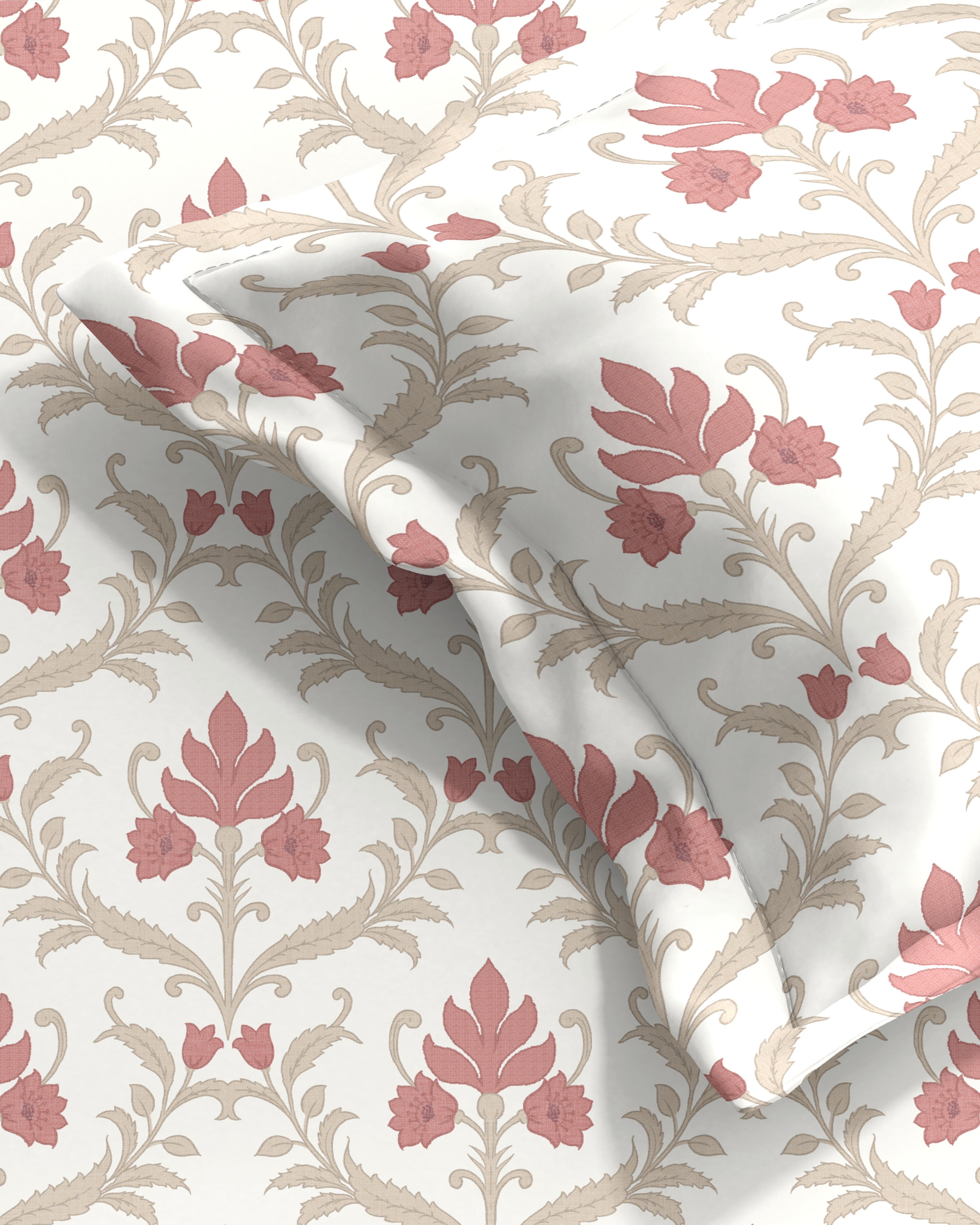 ZODIAC CORAL TREE BEDSHEET WITH PILLOWCOVER