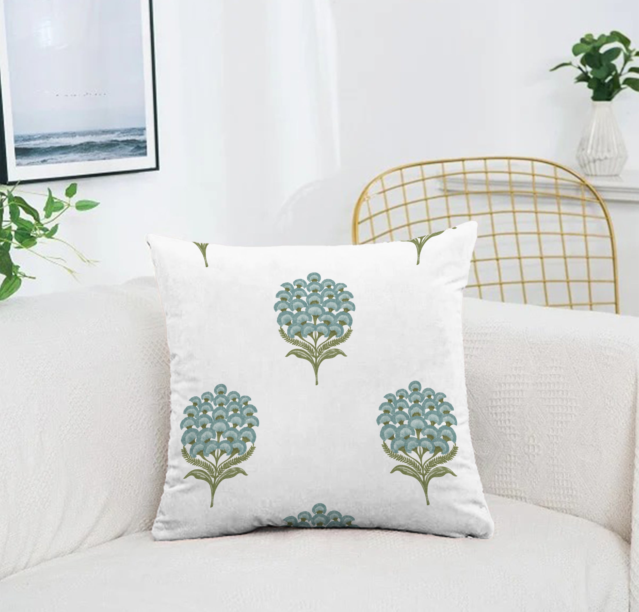 POKHARA GREEN CUSHION COVER (Pack of 2)