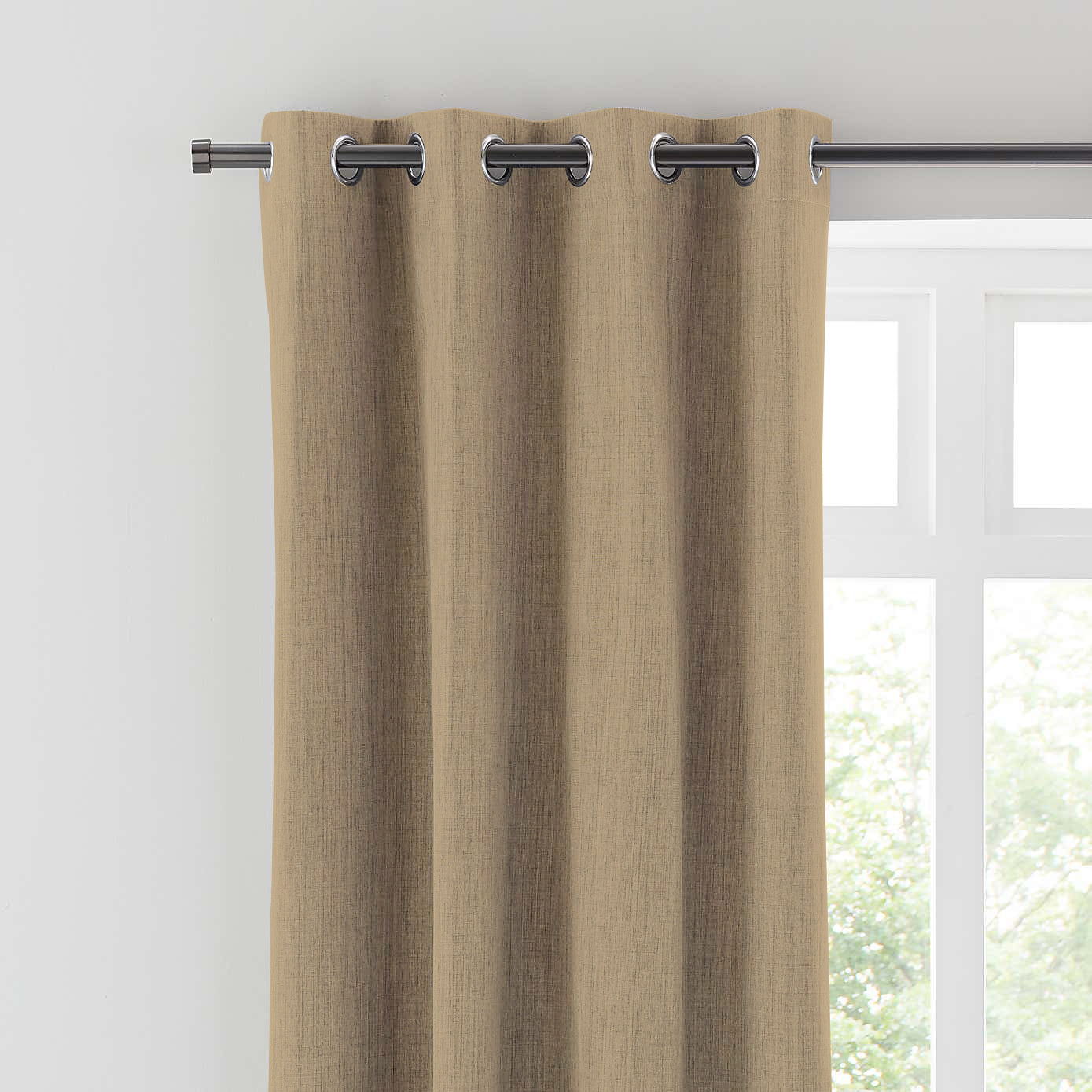 BROOKE DARK BROWN PRINTED BLACKOUT CURTAINS