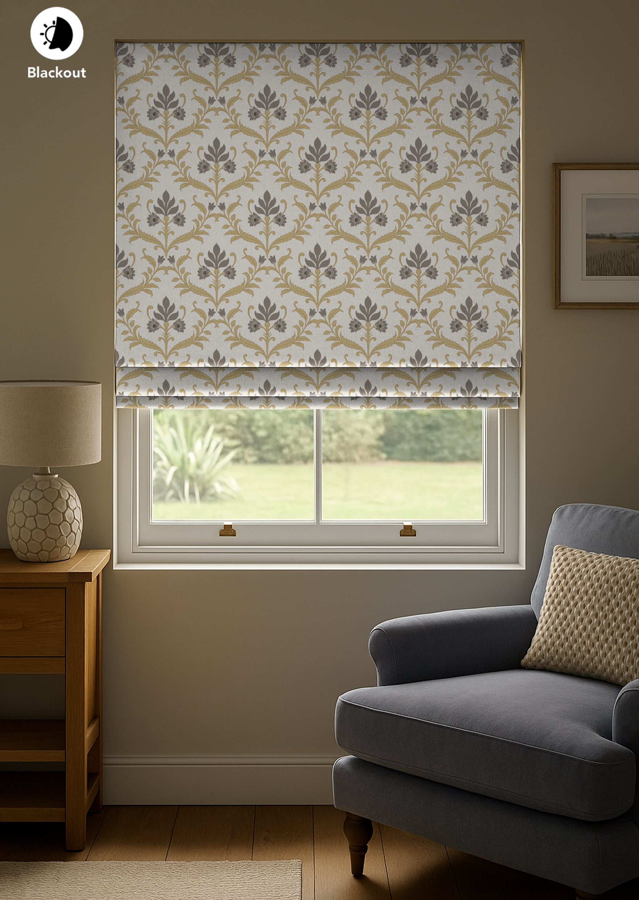 ZODIAC MONDO READY MADE ROMAN BLIND