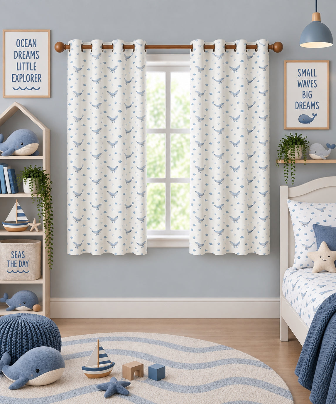 Sea Breeze Printed Curtain