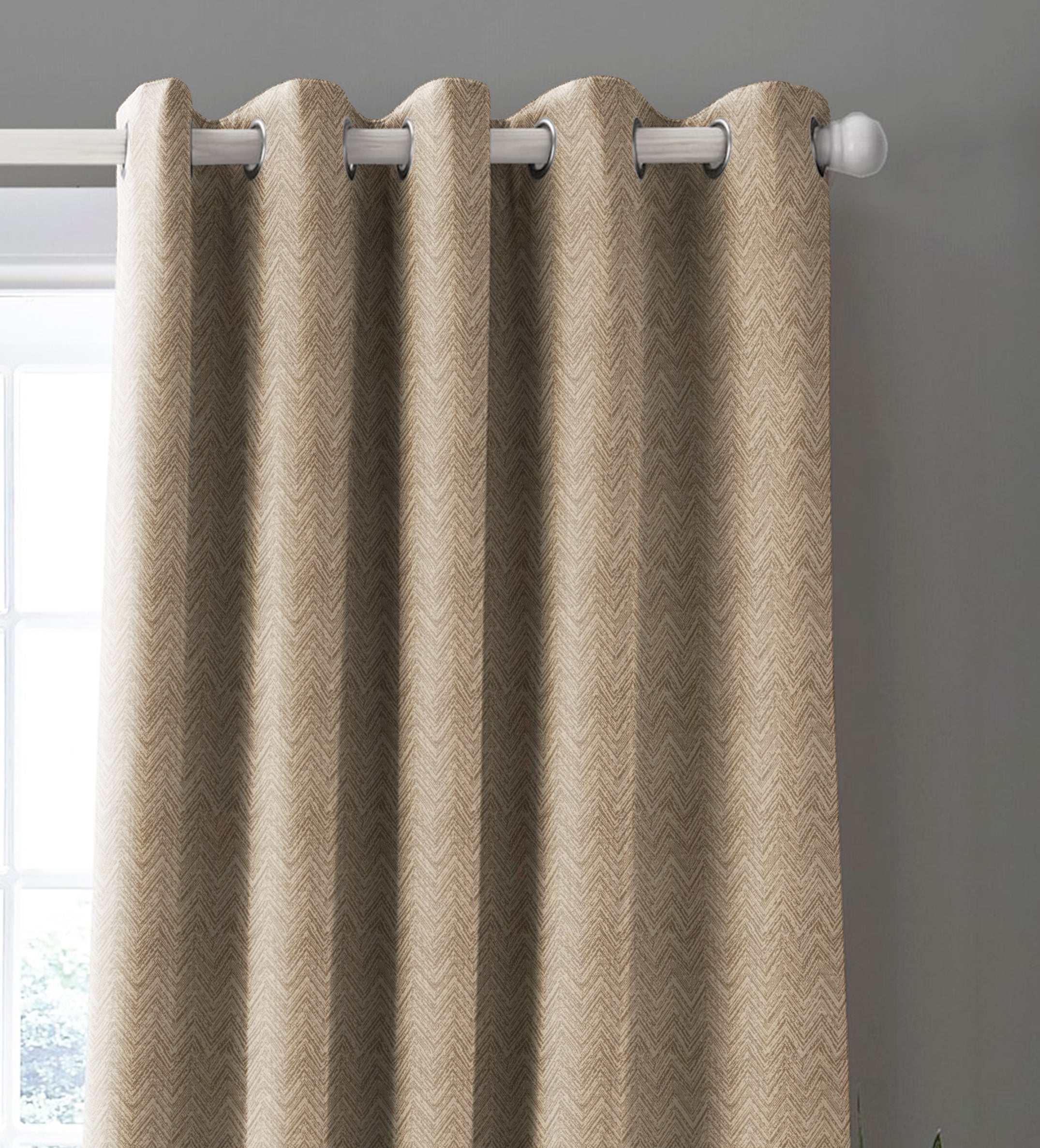 SONORA COFFEE PRINTED BLACKOUT CURTAIN