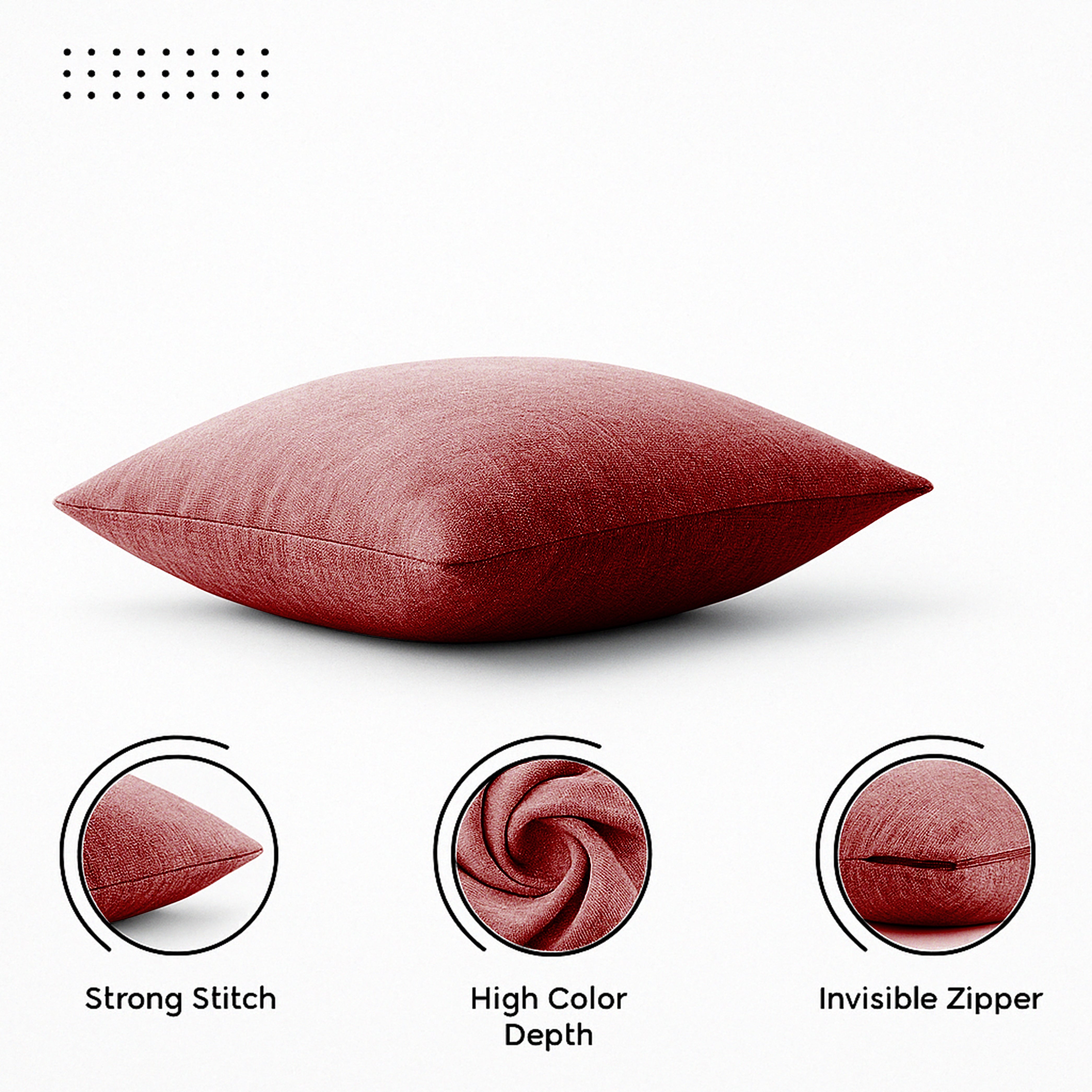 PUMA MAROON CUSHION COVER (Pack of 2)