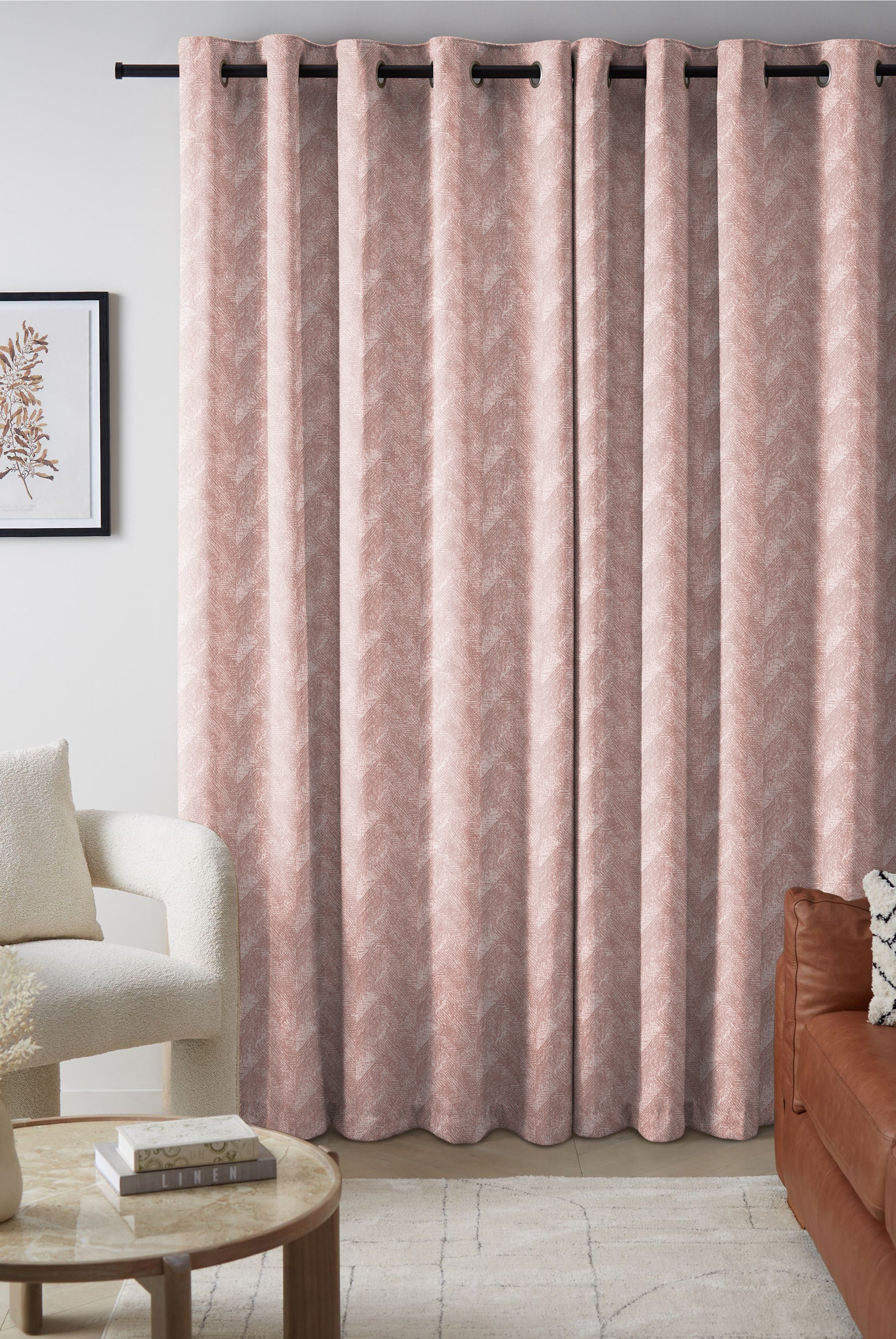 ENSLEY CLAY PRINTED BLACKOUT CURTAIN