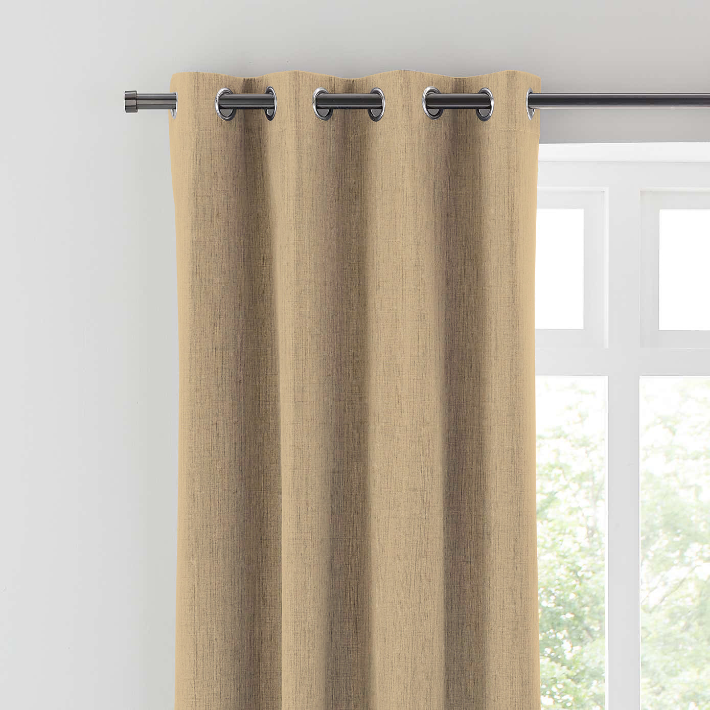 BROOKE MUSTARD PRINTED BLACKOUT CURTAINS