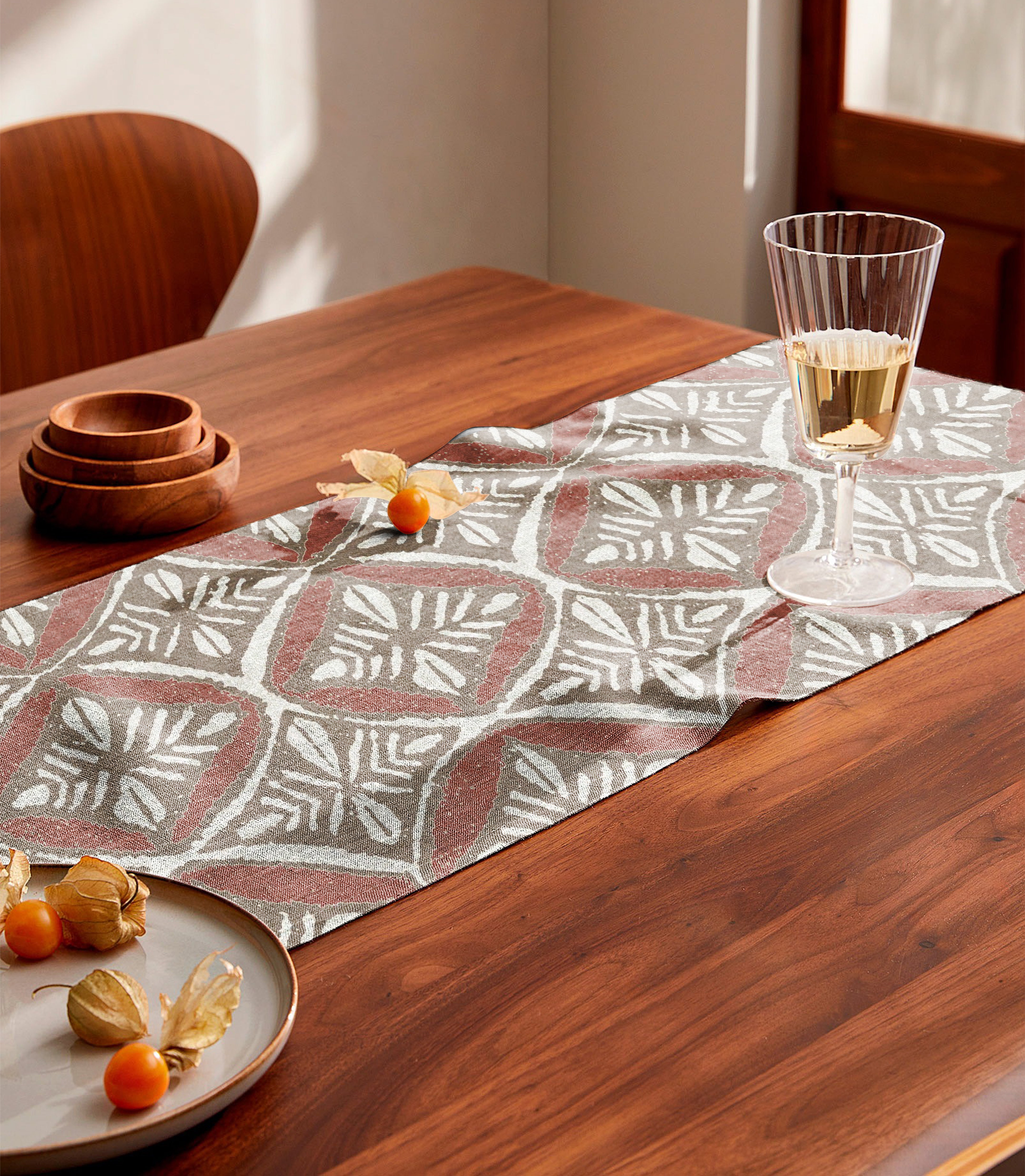 EMERSON RED TABLE RUNNER