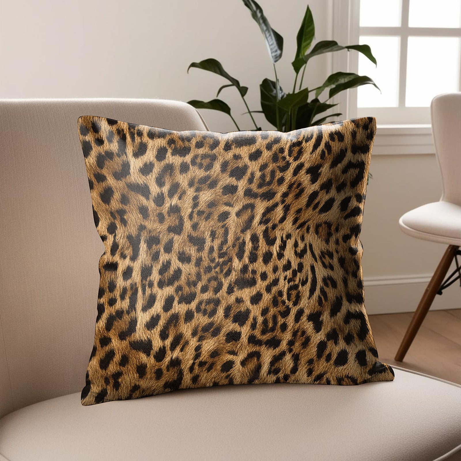 LEOPARD SKIN DIGITAL PRINTED CUSHION COVER (Pack of 2)