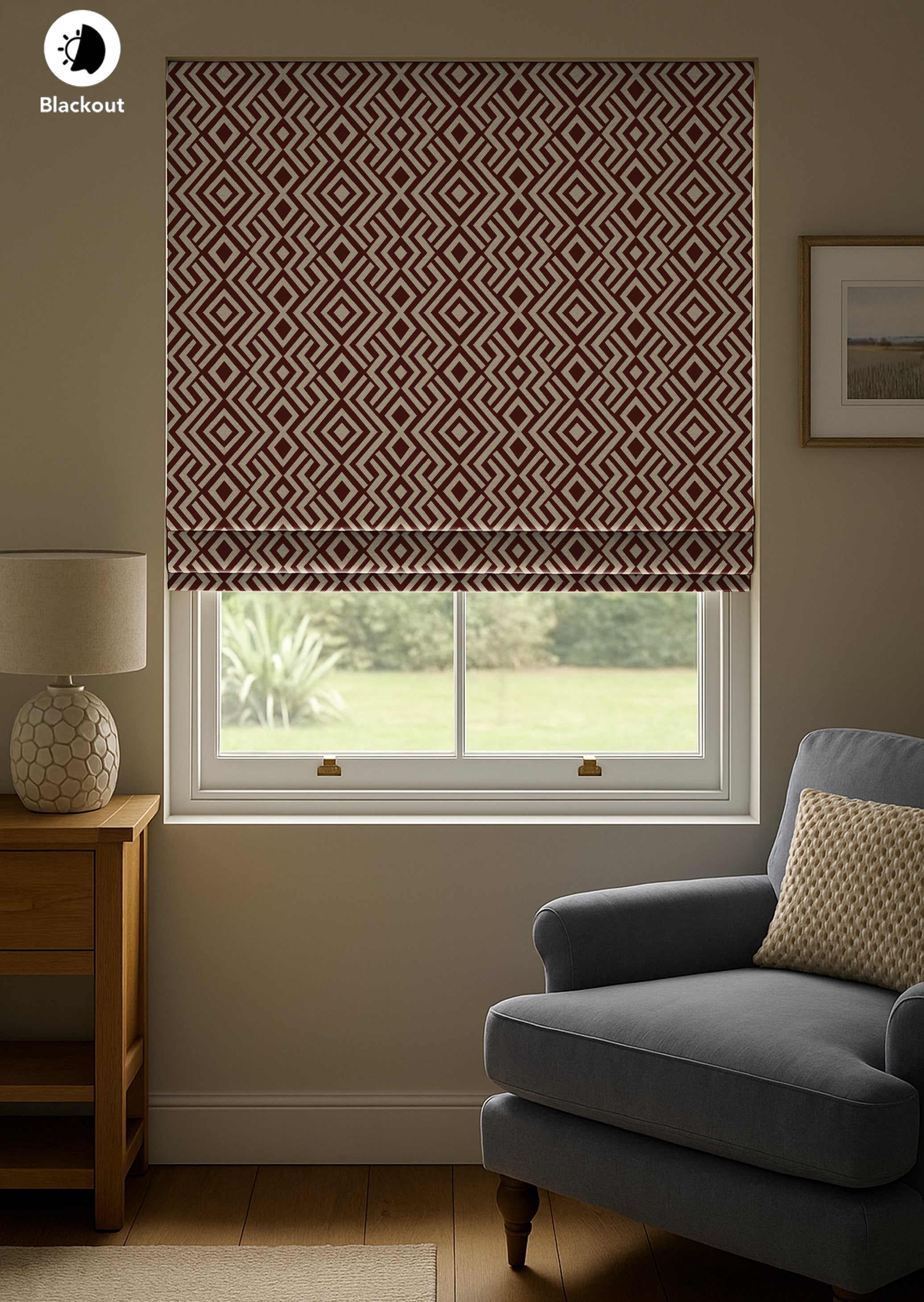 TIDE COFFEE READY MADE ROMAN BLIND