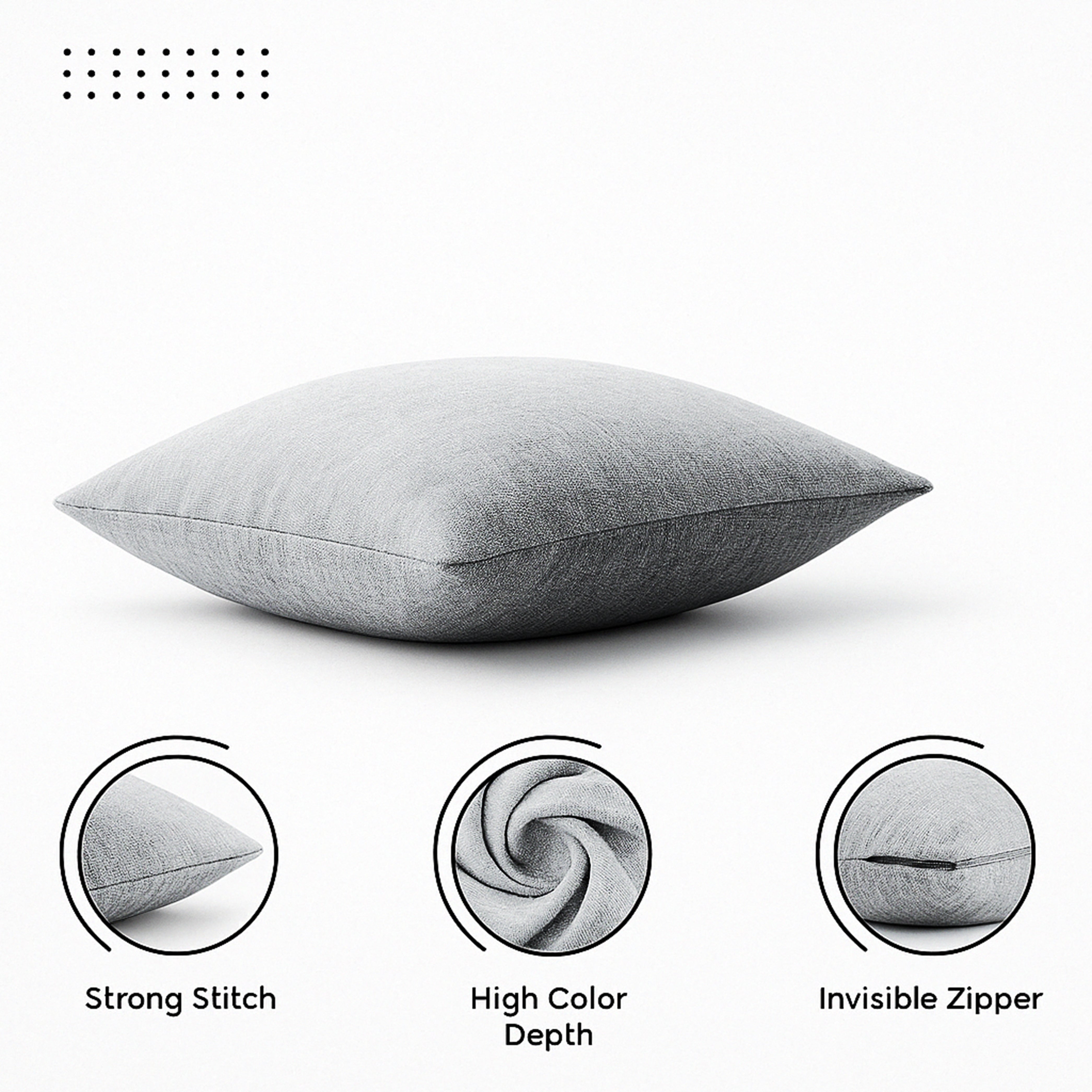 BAKER LIGHT GREY CUSHION COVER (Pack of 2)