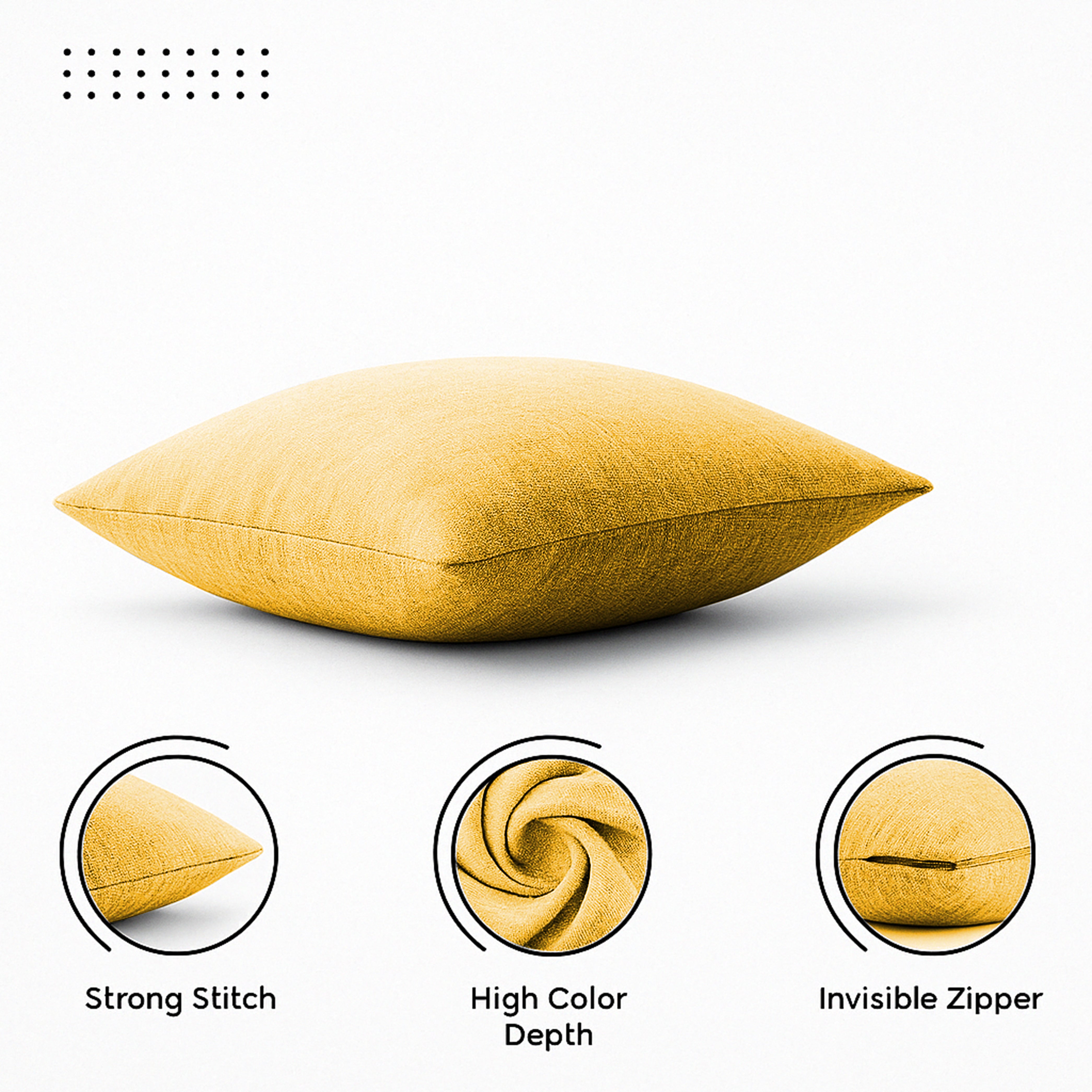 PUMA MUSTARD CUSHION COVER (Pack of 2)
