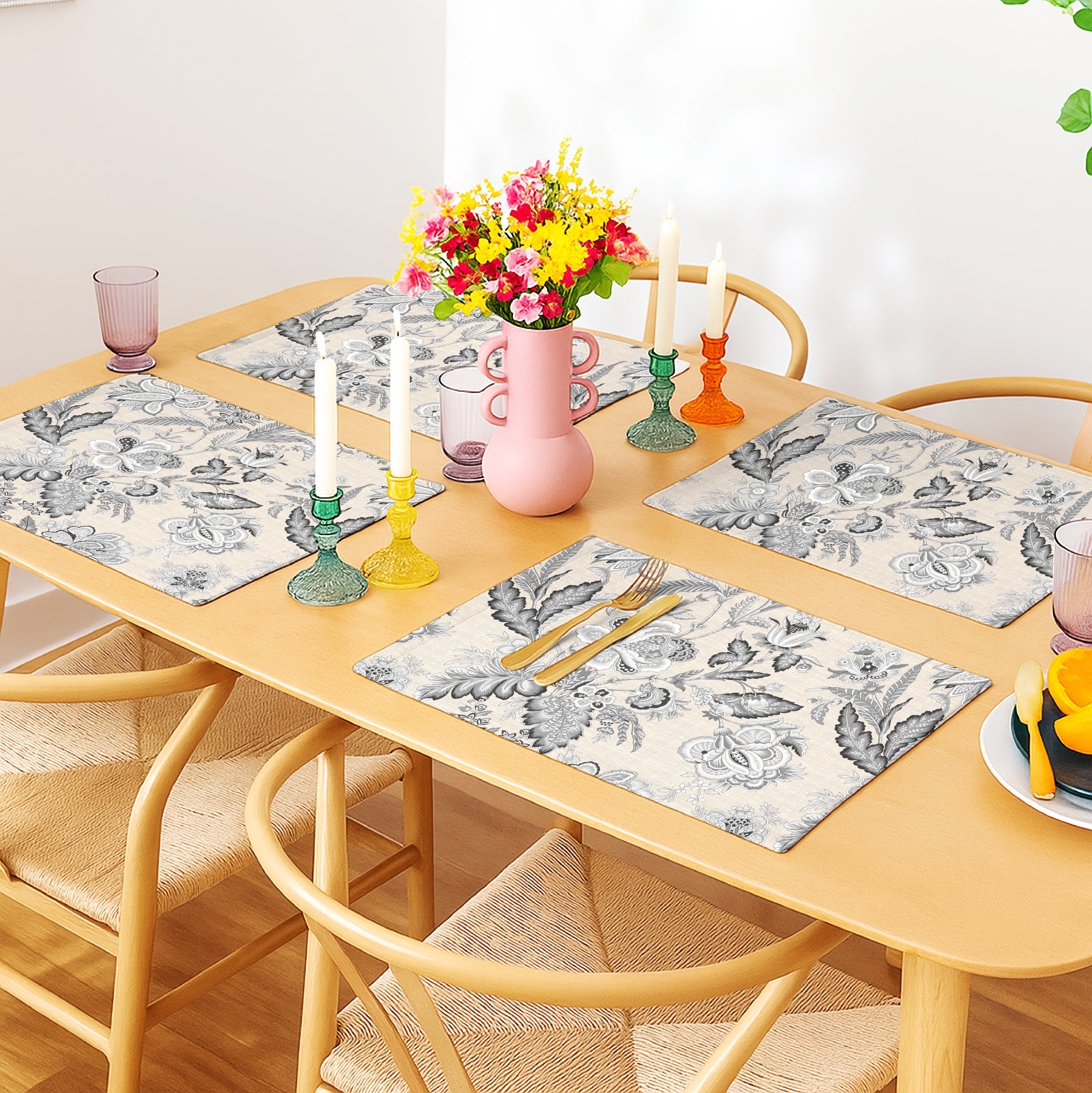 CALVIA GREY REVERSIBLE PLACEMATS