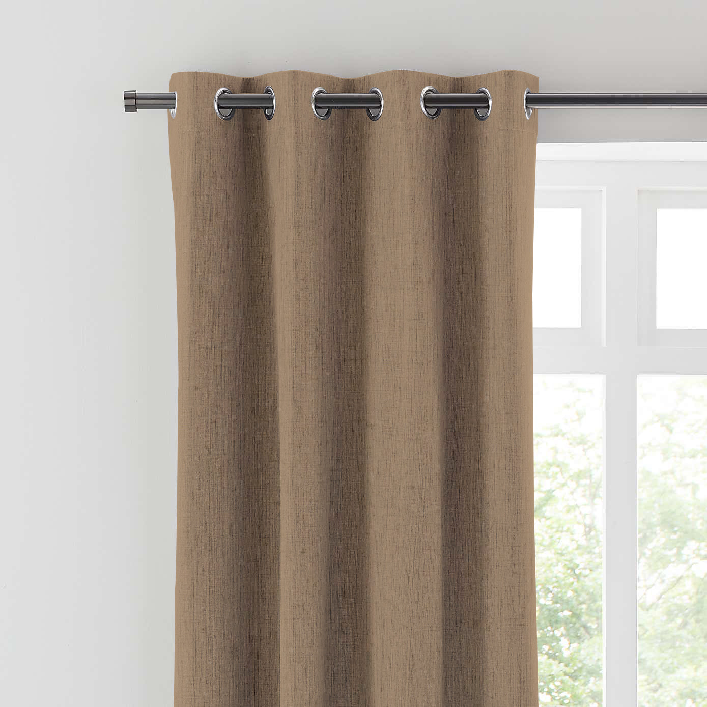 BROOKE COFFEE PRINTED BLACKOUT CURTAINS