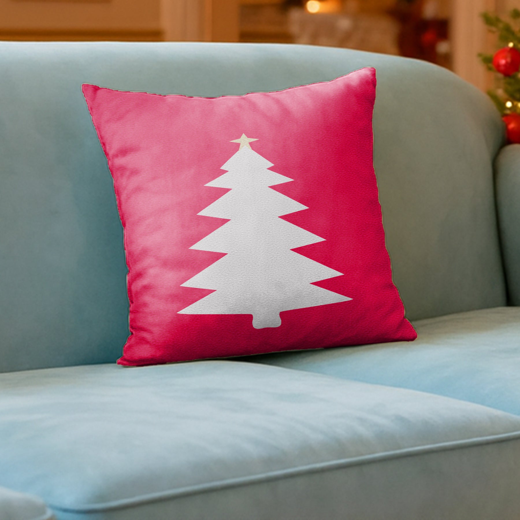 CHRISTMAS TREE SILHOUETTE CUSHION COVER (Pack of 2)