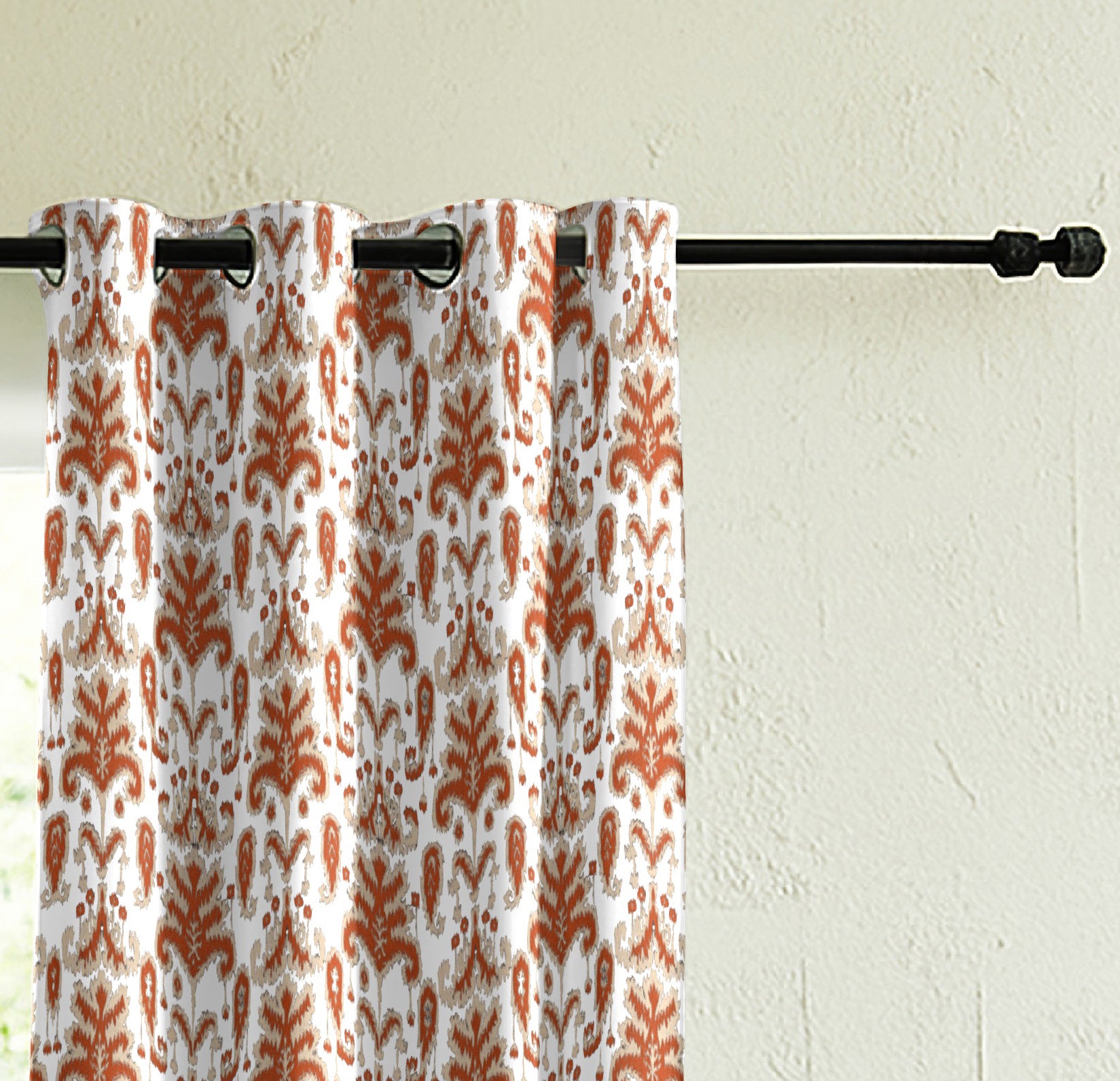 DIABIO MATTY CLAY PRINTED ROOM DARKENER CURTAIN