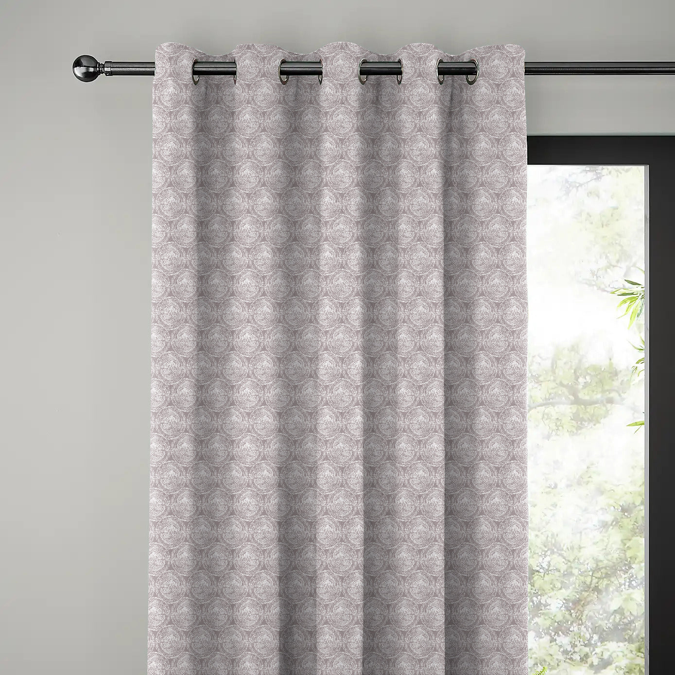 FUSION MINK PRINTED BLACKOUT CURTAIN