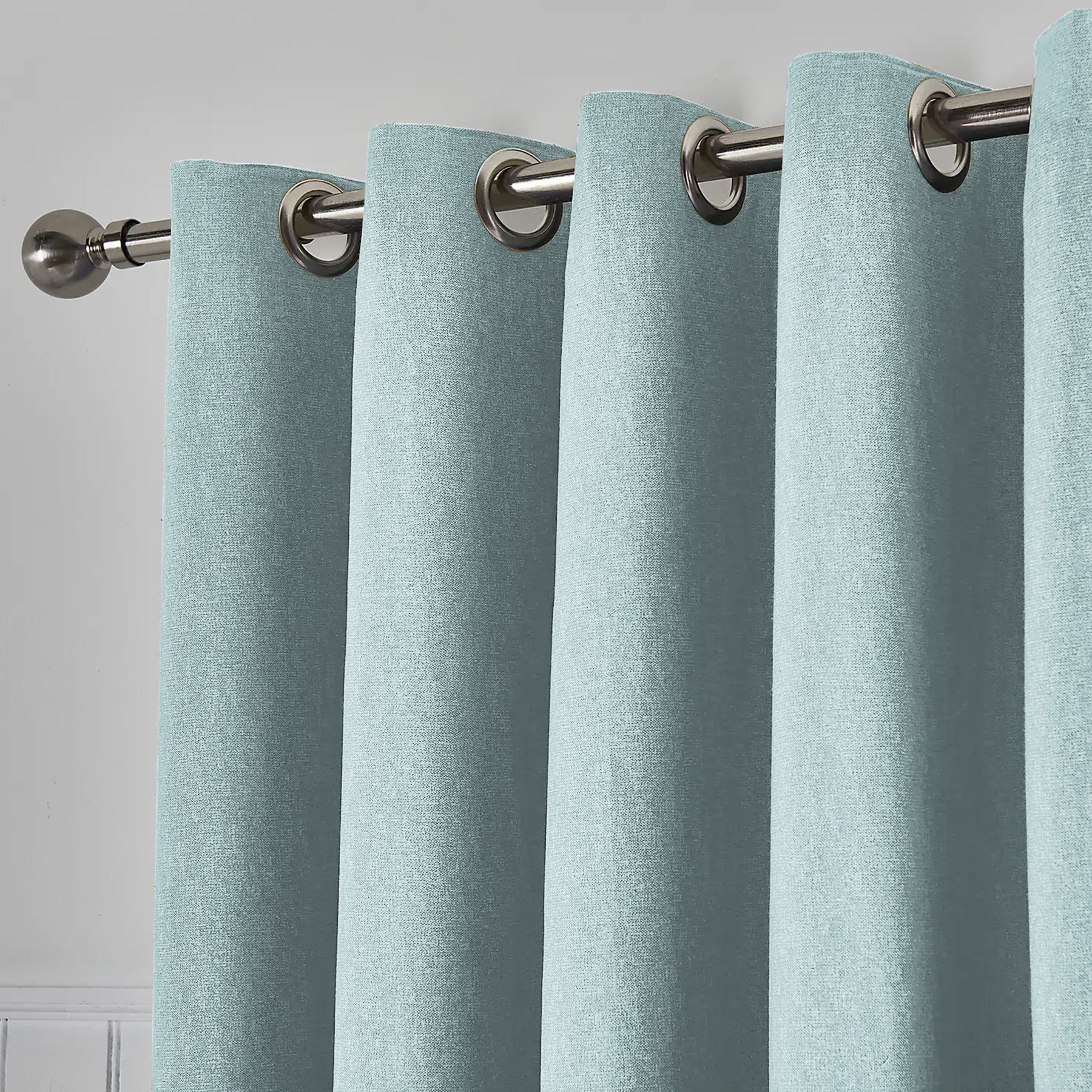 WELLINGTON BLACKOUT CURTAINS SKYBLUE/YELLOW