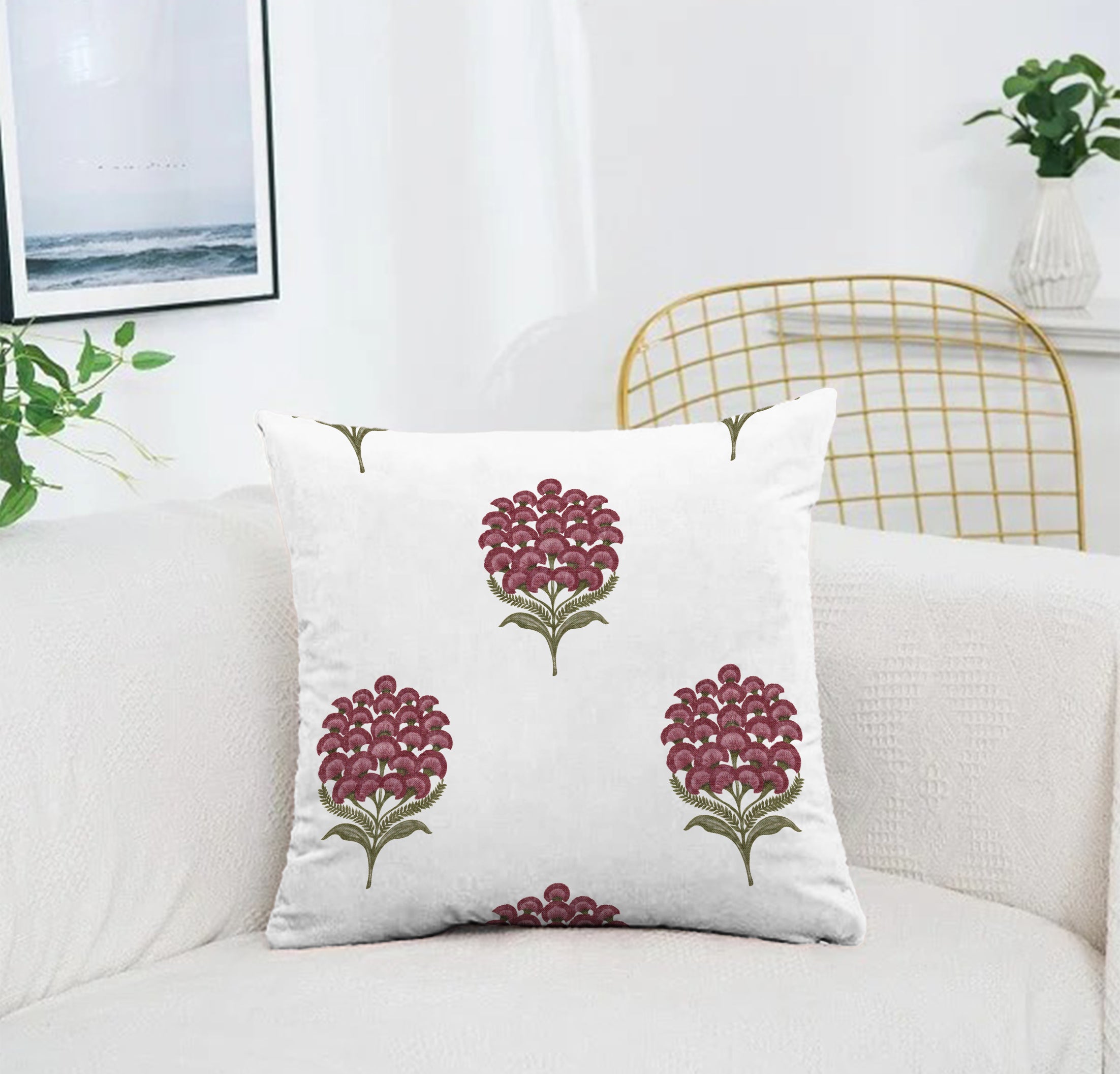 POKHARA DARK PINK CUSHION COVER (Pack of 2)