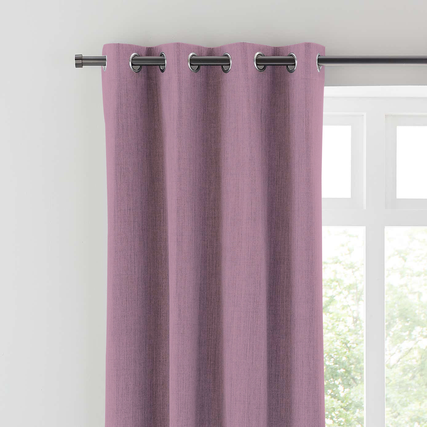 BROOKE DARK PINK PRINTED BLACKOUT CURTAINS