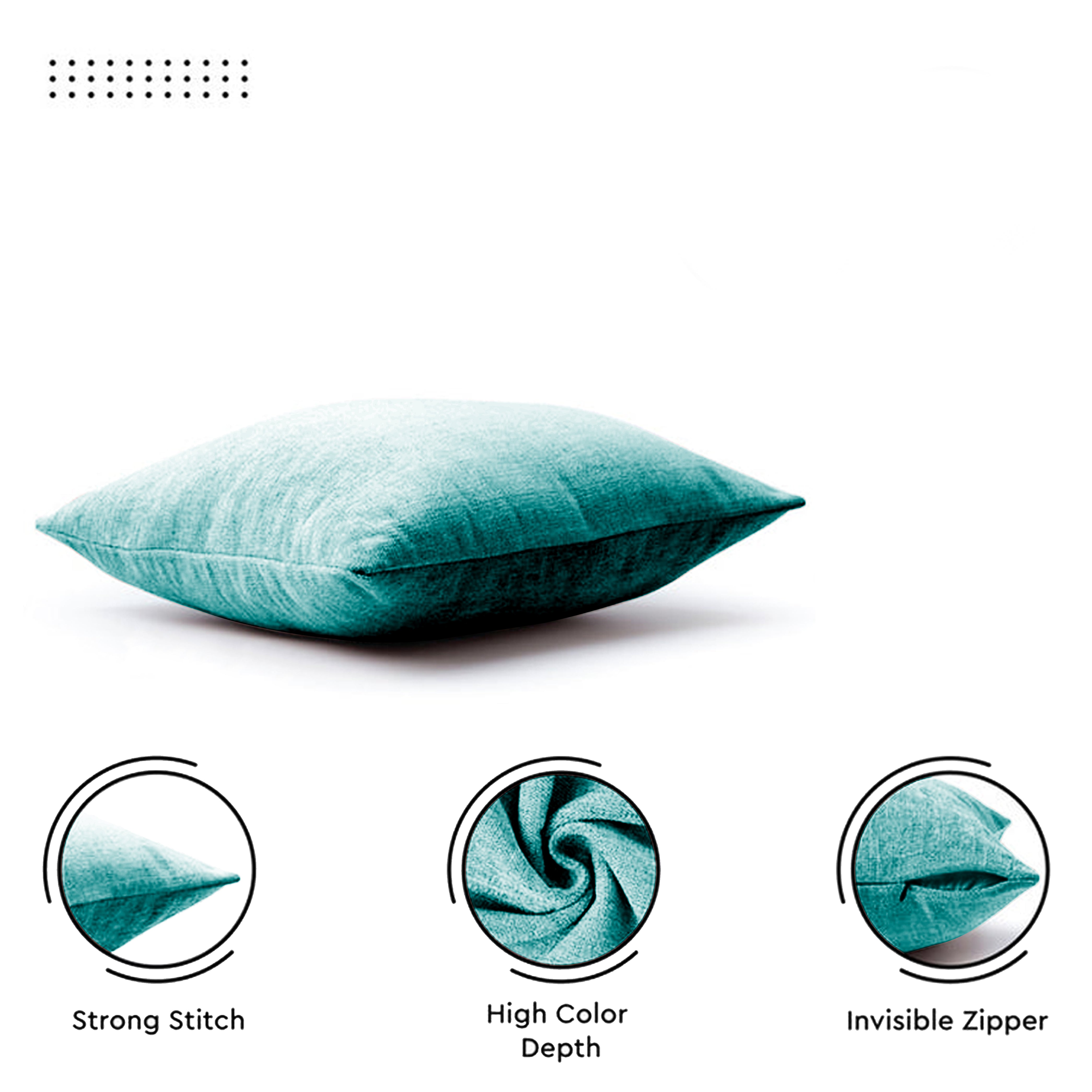 PUMA TEAL CUSHION COVER (Pack of 2)