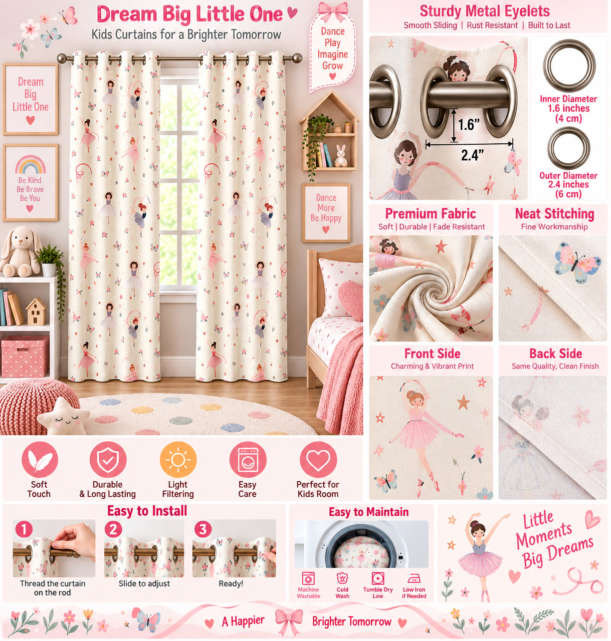 Baby Doll Printed Curtain