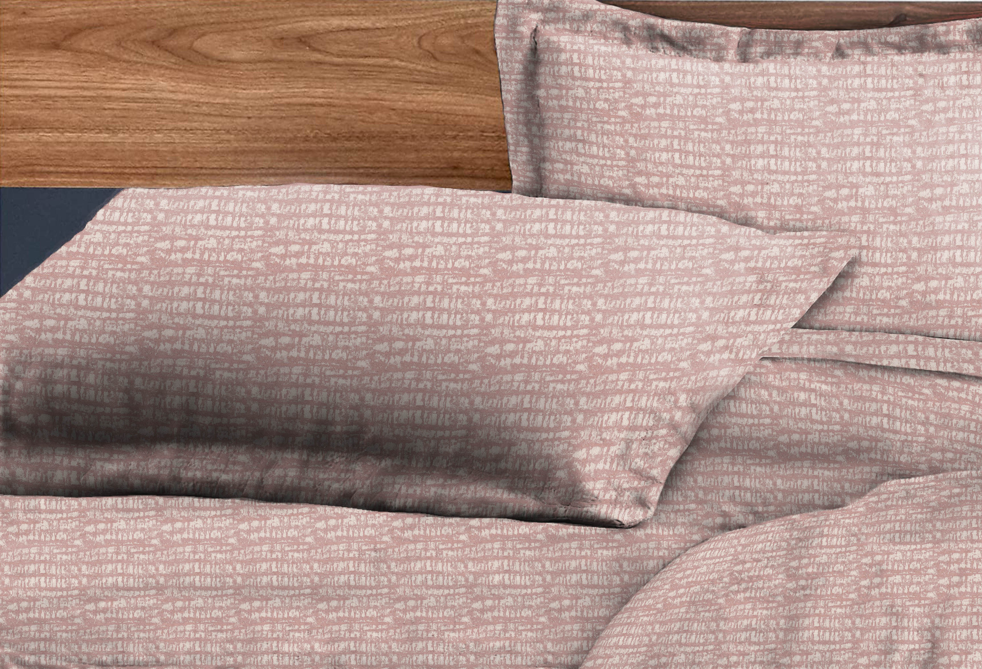 Valencia Baby Pink Bedcover for Double Bed with 2 Pillow Covers King Size (104" X 90") Bedspread Premium Sheeting for Bed