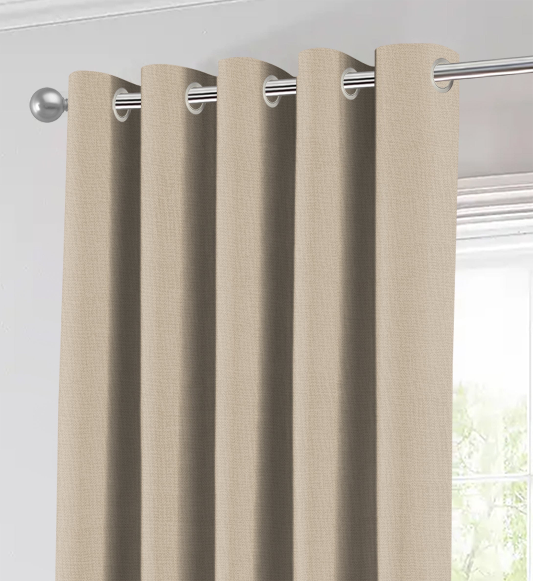 KASBAH-06 BEIGE BLACKOUT CURTAIN