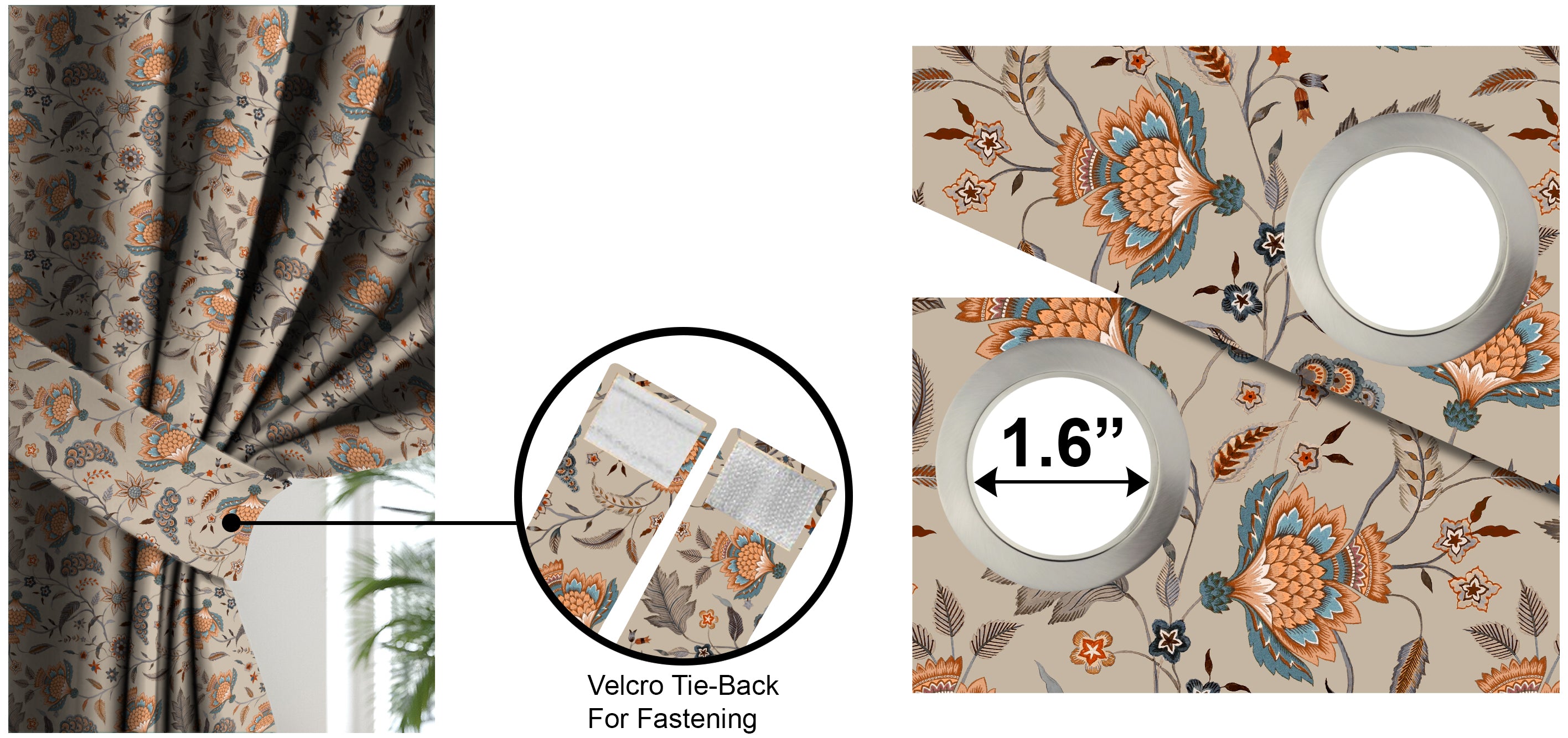 KASBAH BEIGE BLACKOUT CURTAIN