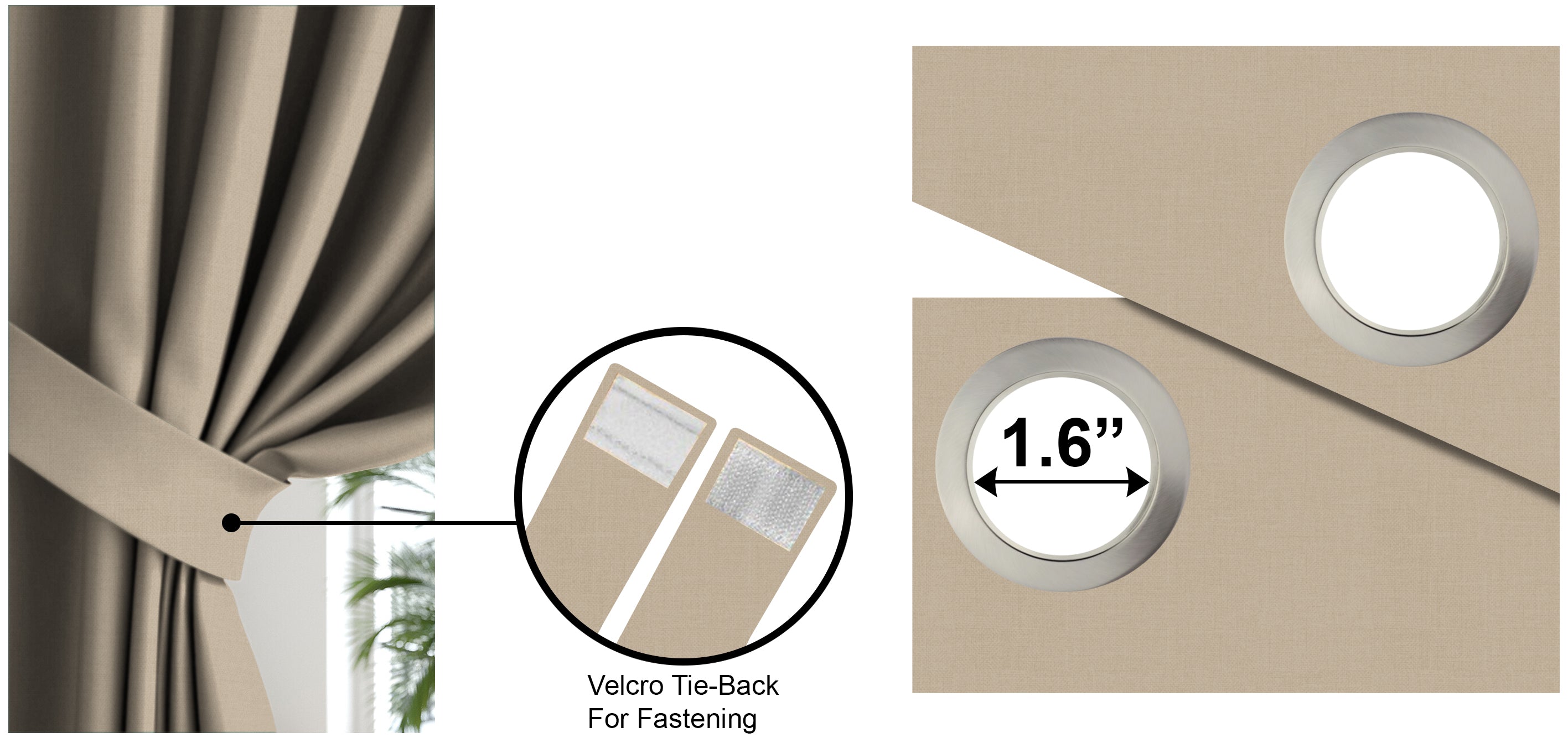 KASBAH-06 BEIGE BLACKOUT CURTAIN