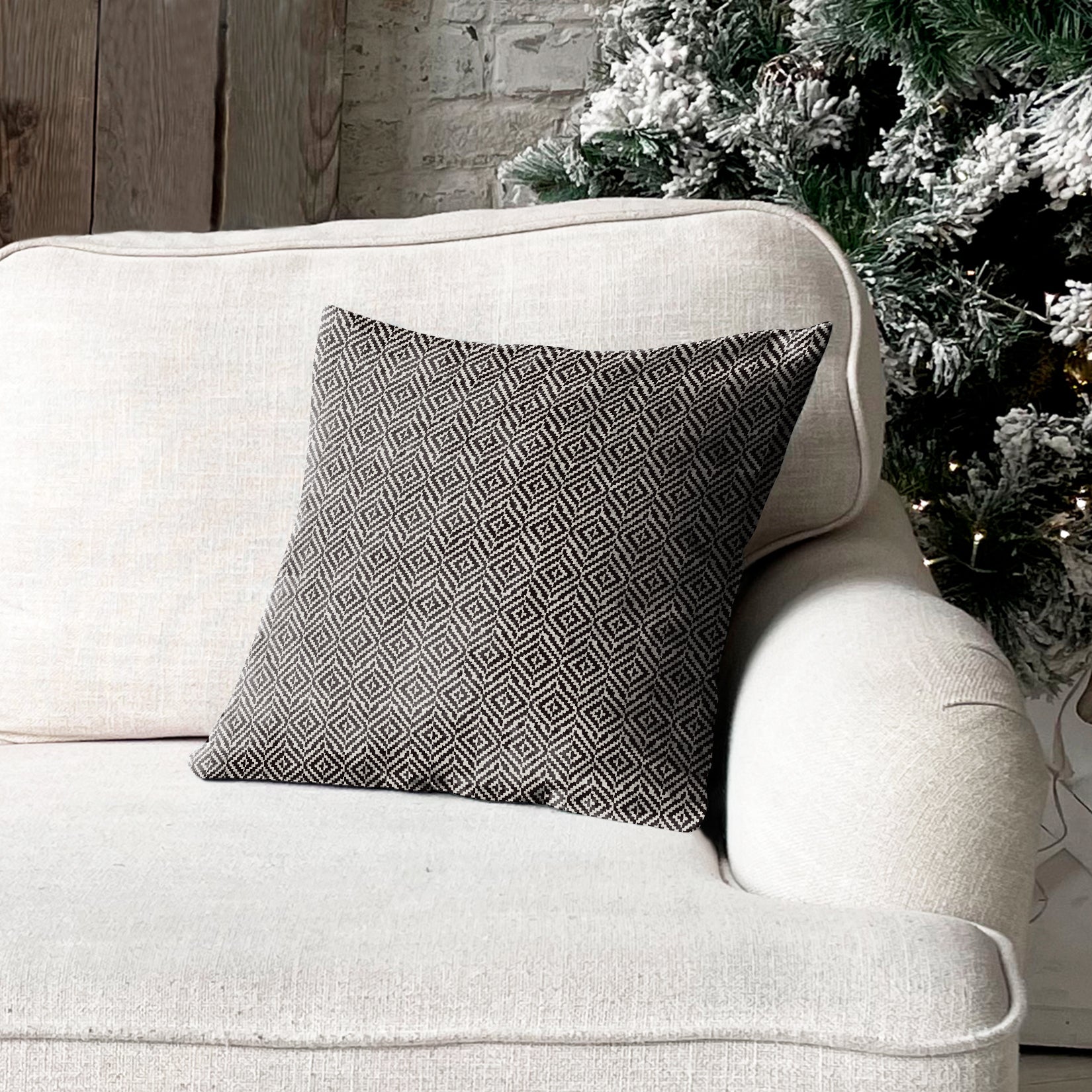 TOKYO BLACK DIGITAL PRINTED CUSHION COVER (Pack of 2)