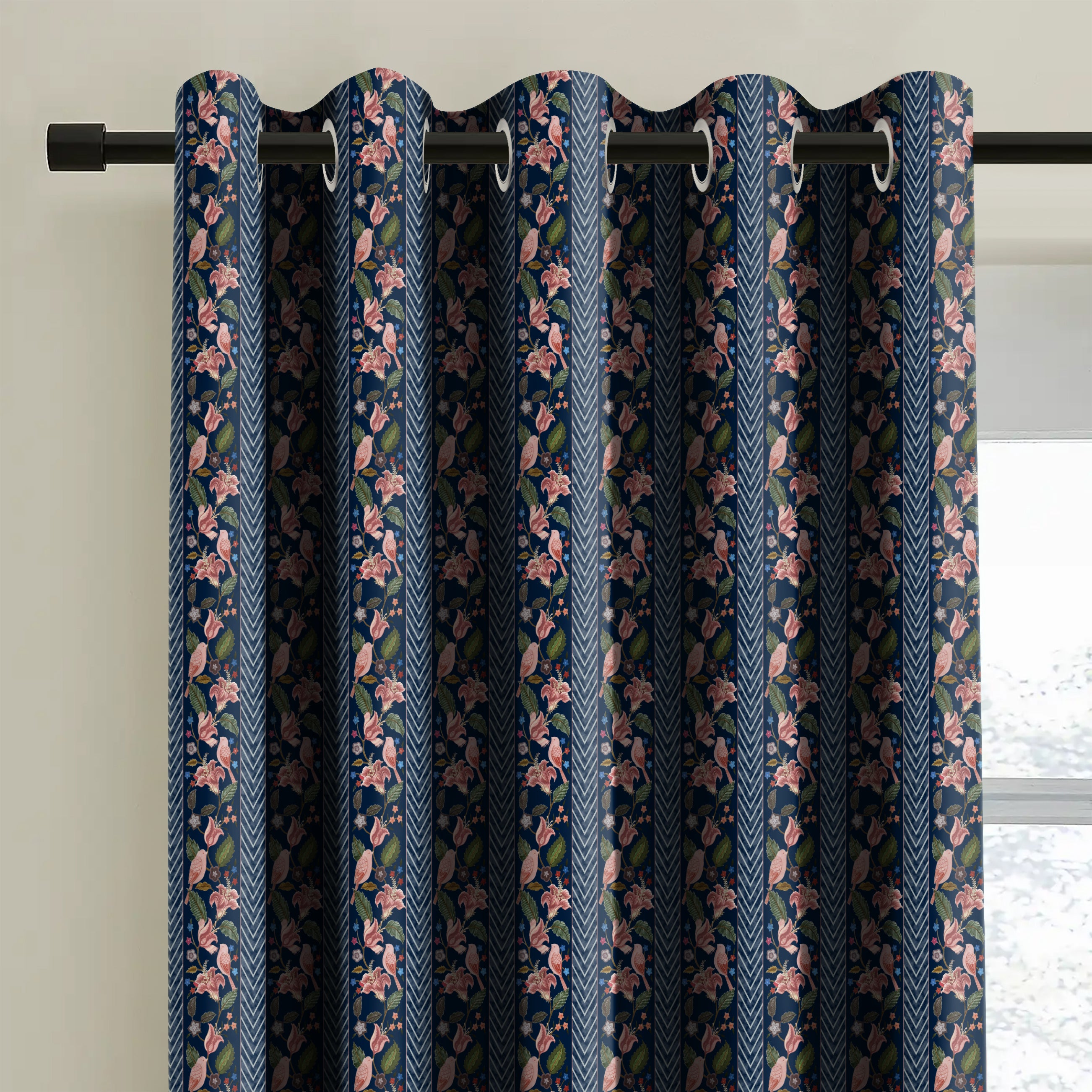 KASBAH BLUE BLACKOUT CURTAIN