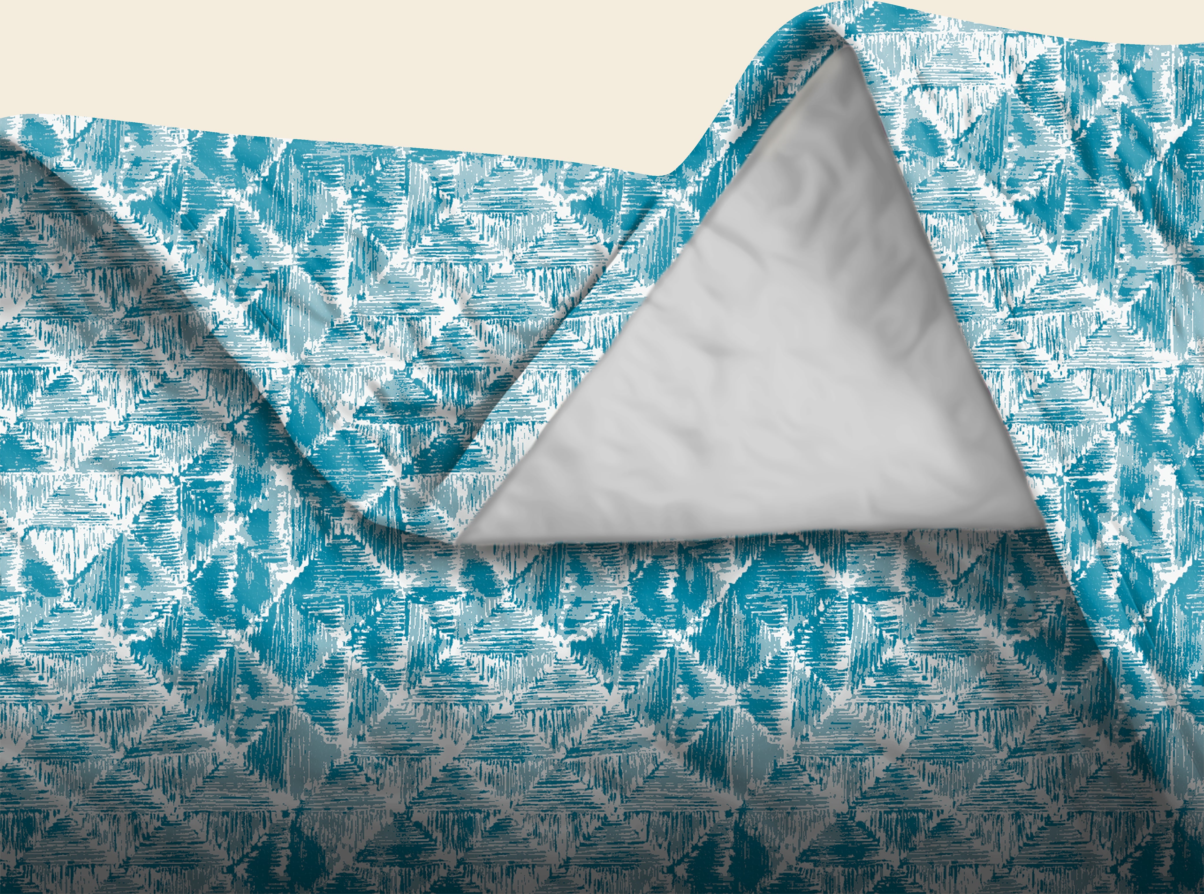 CLARA BLUE BEDSHEET FOR DOUBLE BED WITH 2 PILLOWCOVERS KING SIZE (104" X 90")