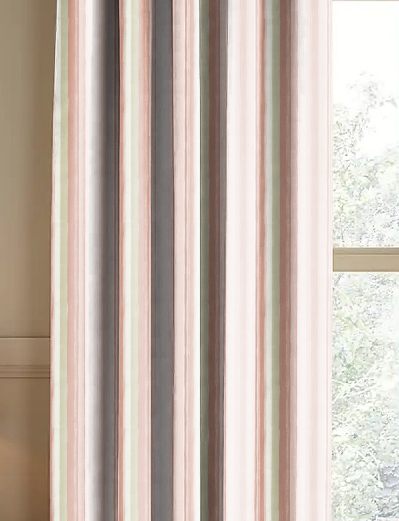 ALVIN PINK PRINTED BLACKOUT CURTAIN