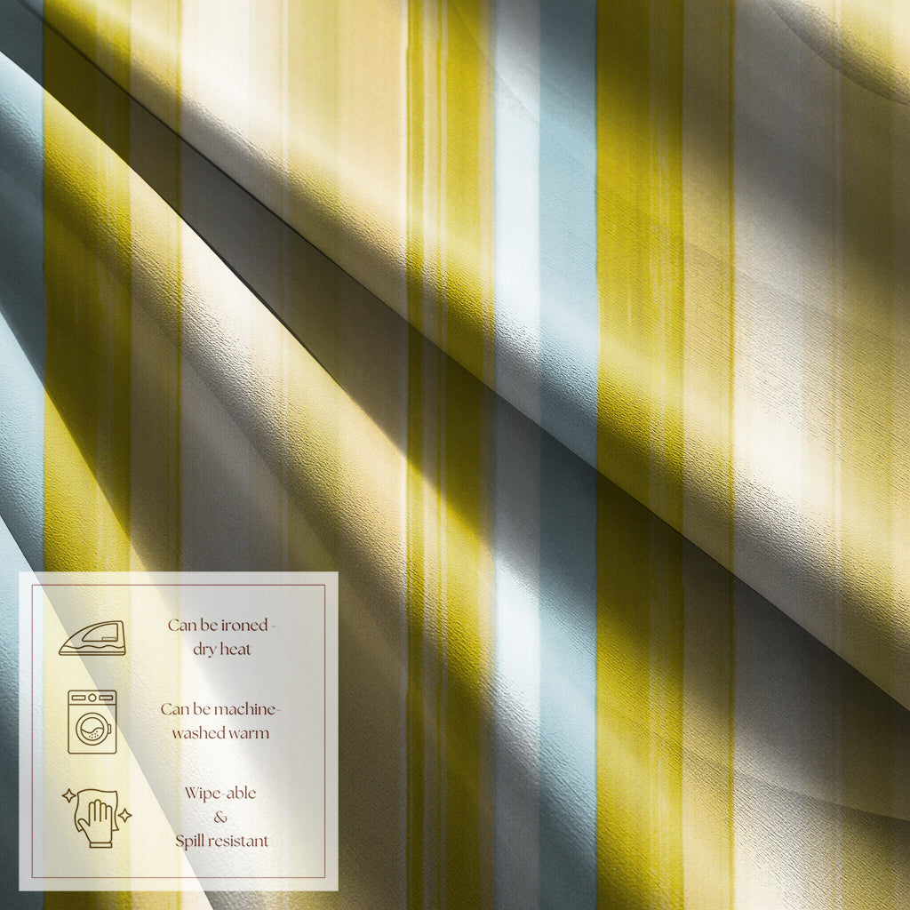 ALVIN STRIPES LEMON TABLE CLOTH