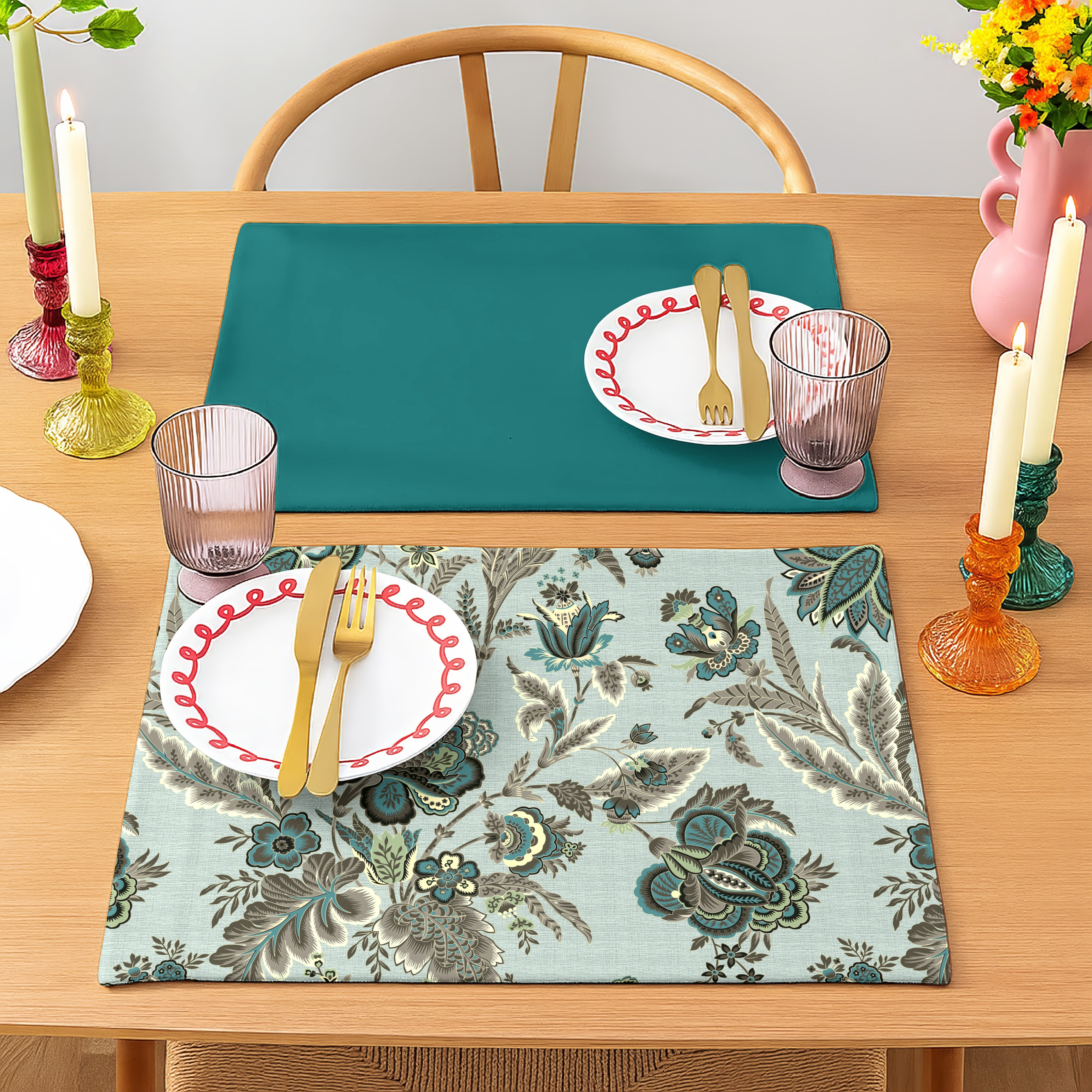 CALVIA GREEN REVERSIBLE PLACEMAT