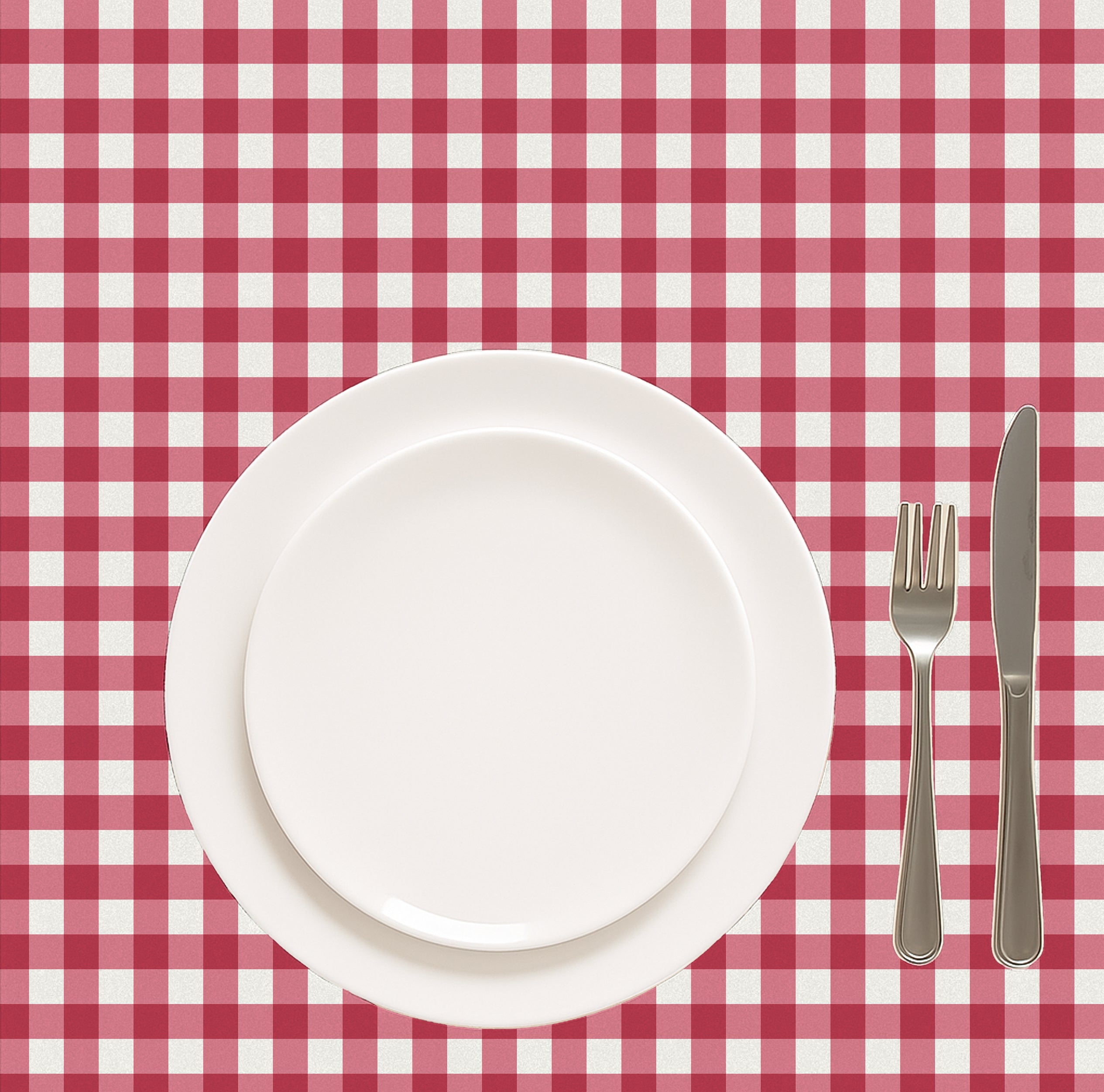 GINGHAM CHECKS RED TABLE CLOTH