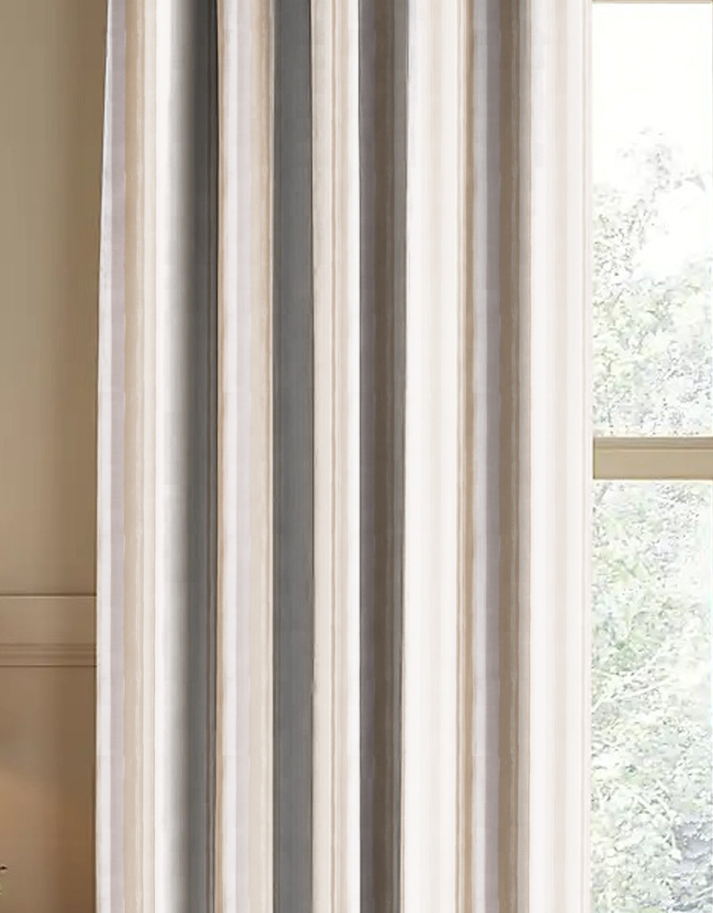 ALVIN COFFEE PRINTED BLACKOUT CURTAIN
