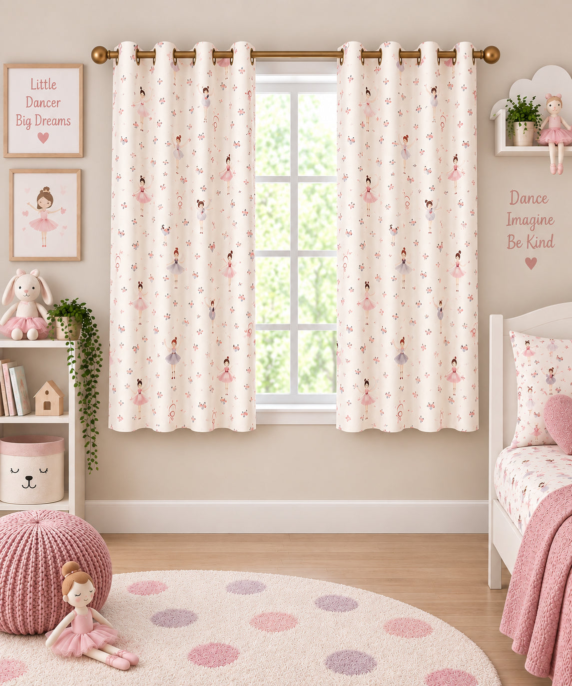 Baby Doll Printed Curtain