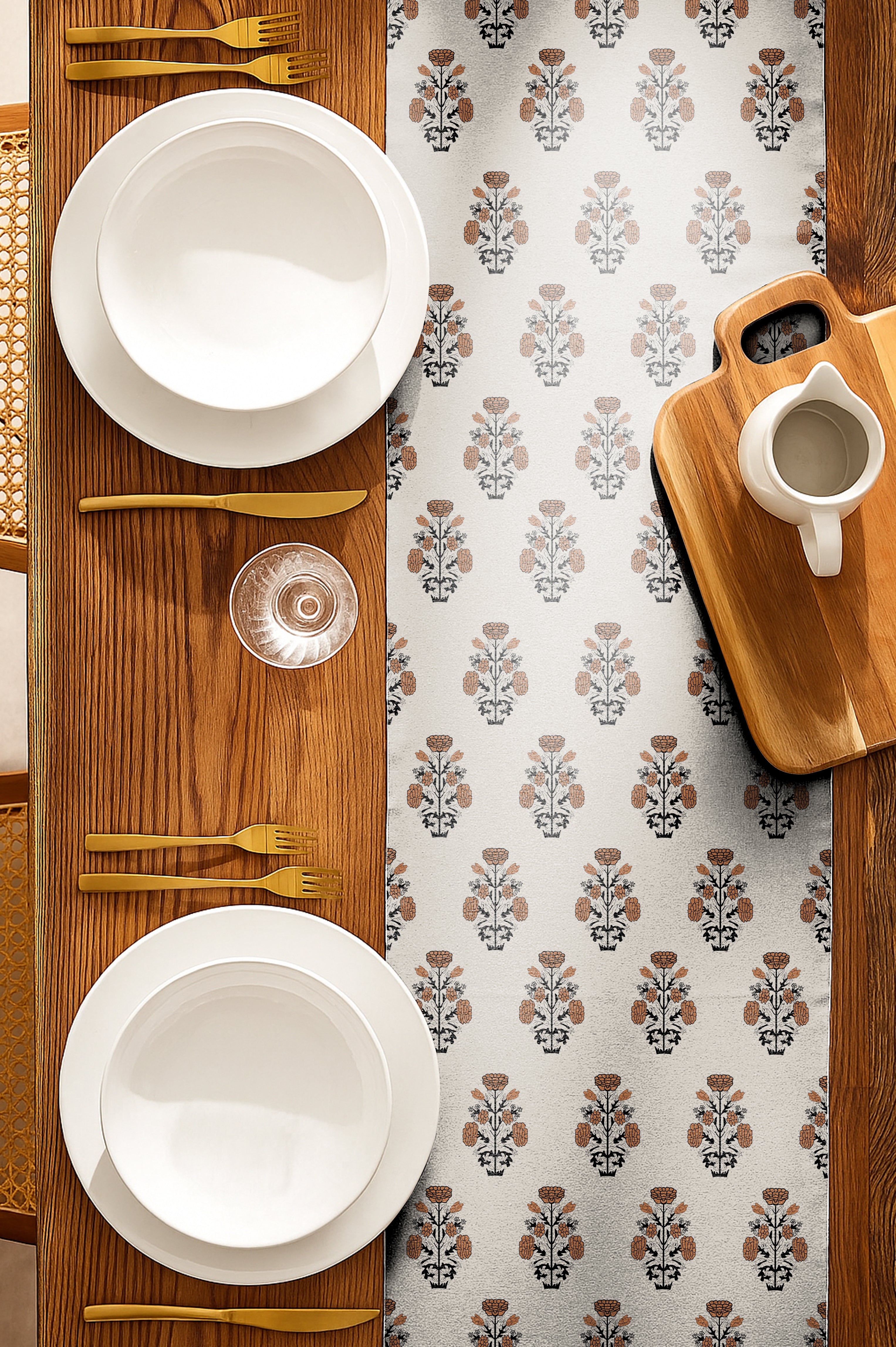 JAIPUR RUST TABLE RUNNER