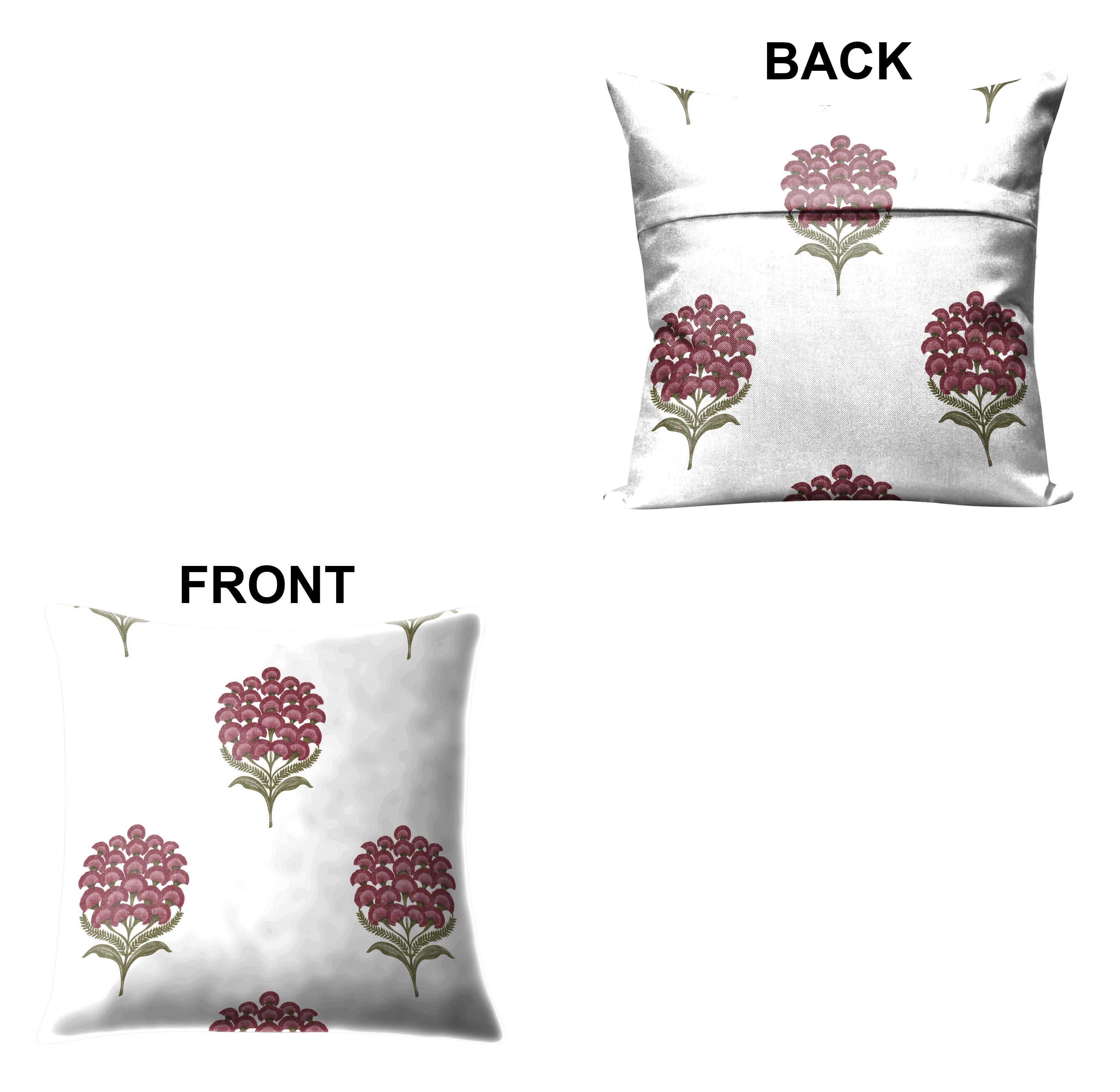 POKHARA DARK PINK CUSHION COVER (Pack of 2)