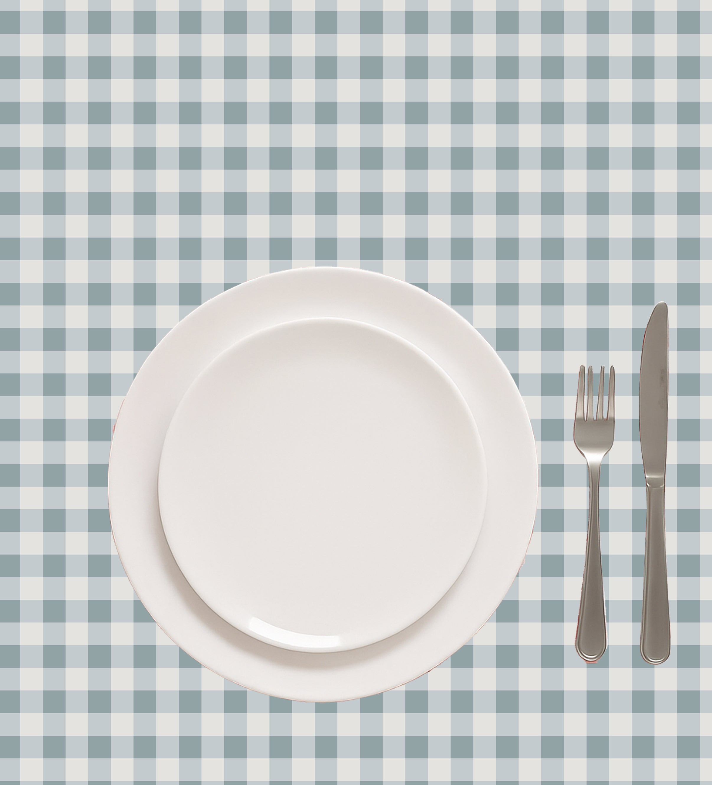 GINGHAM CHECKS INK BLUE TABLE CLOTH