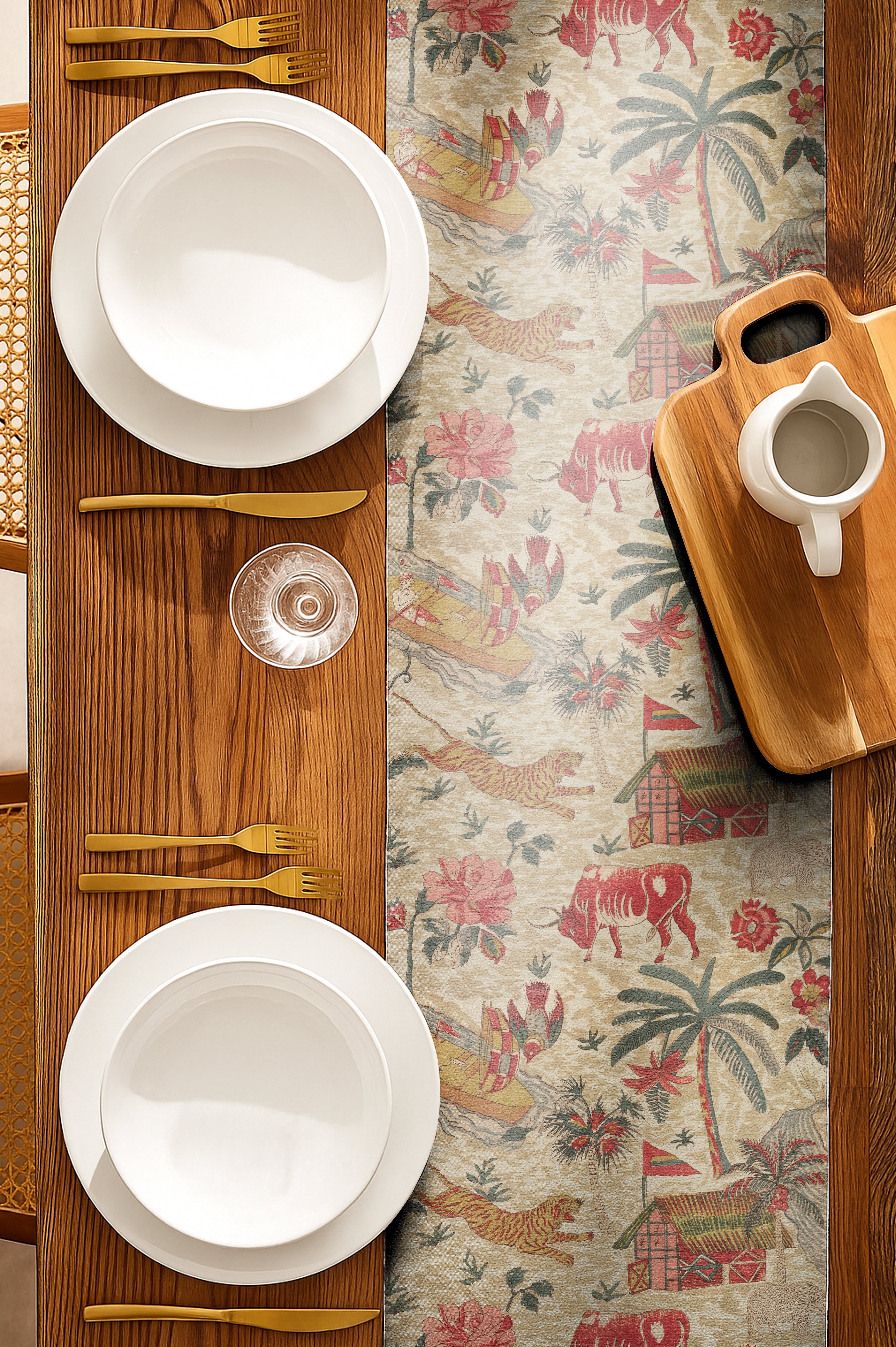 YANGSHUO RED MATTY TABLE RUNNER