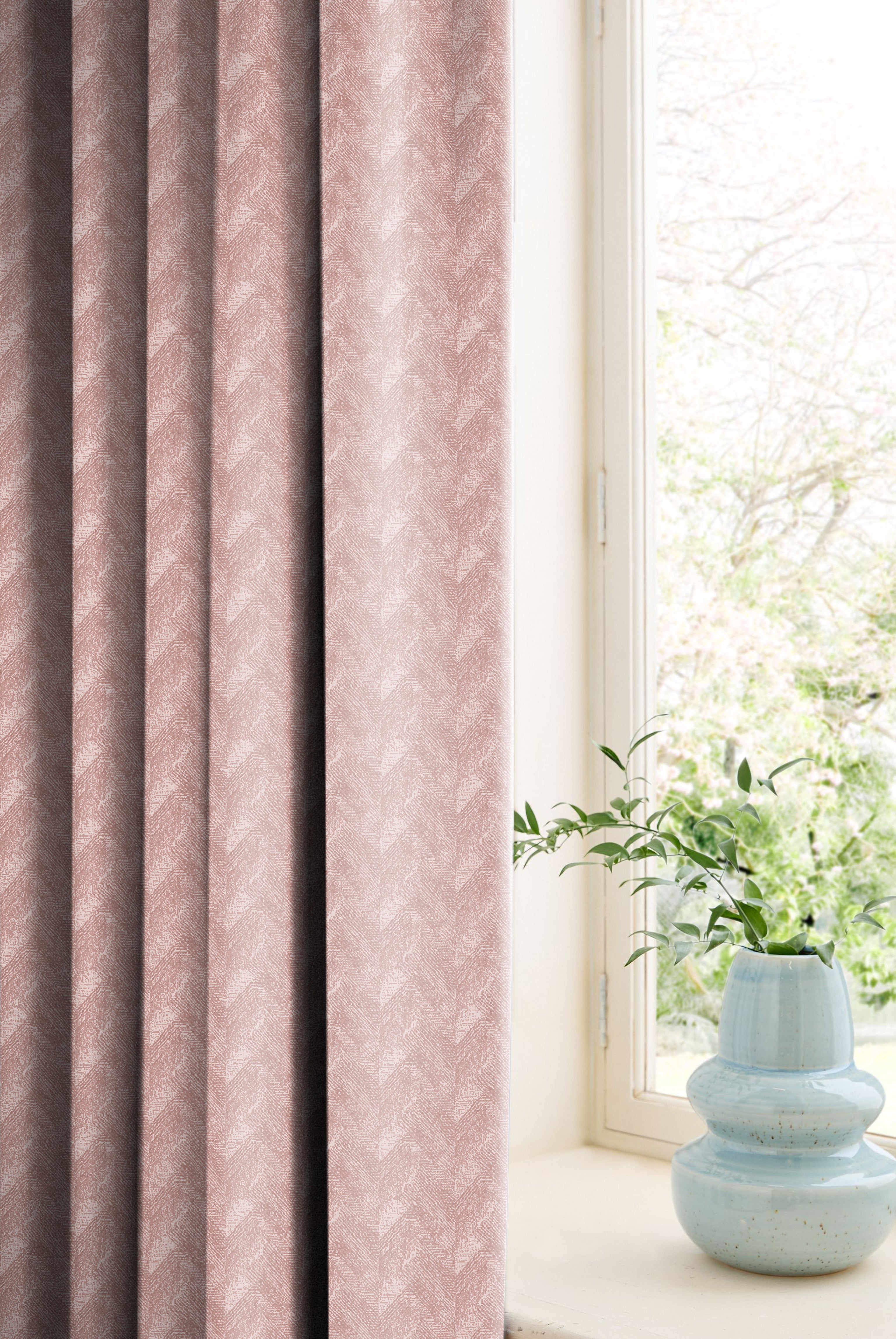 ENSLEY CLAY PRINTED BLACKOUT CURTAIN