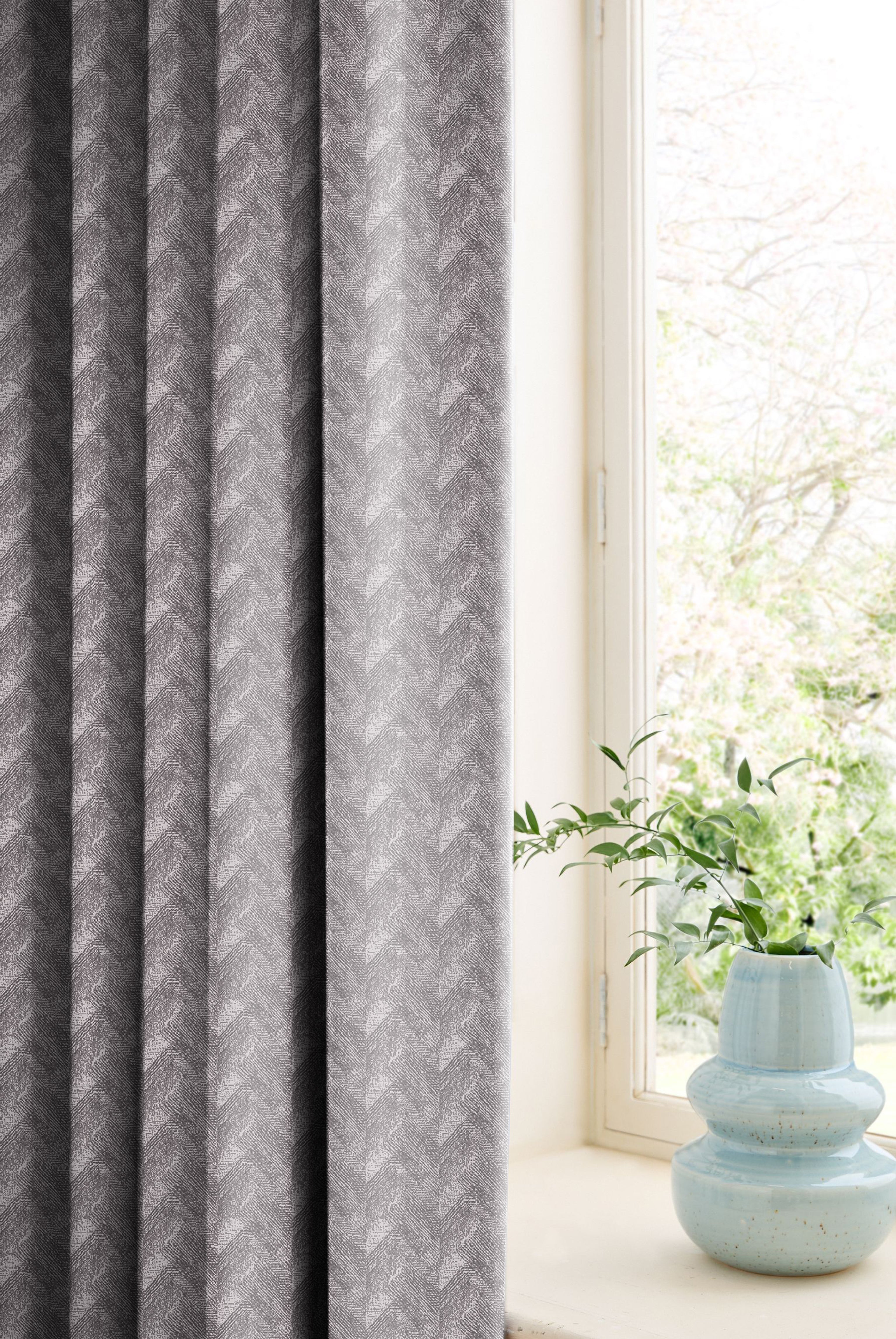 ENSLEY STEEL PRINTED BLACKOUT CURTAIN