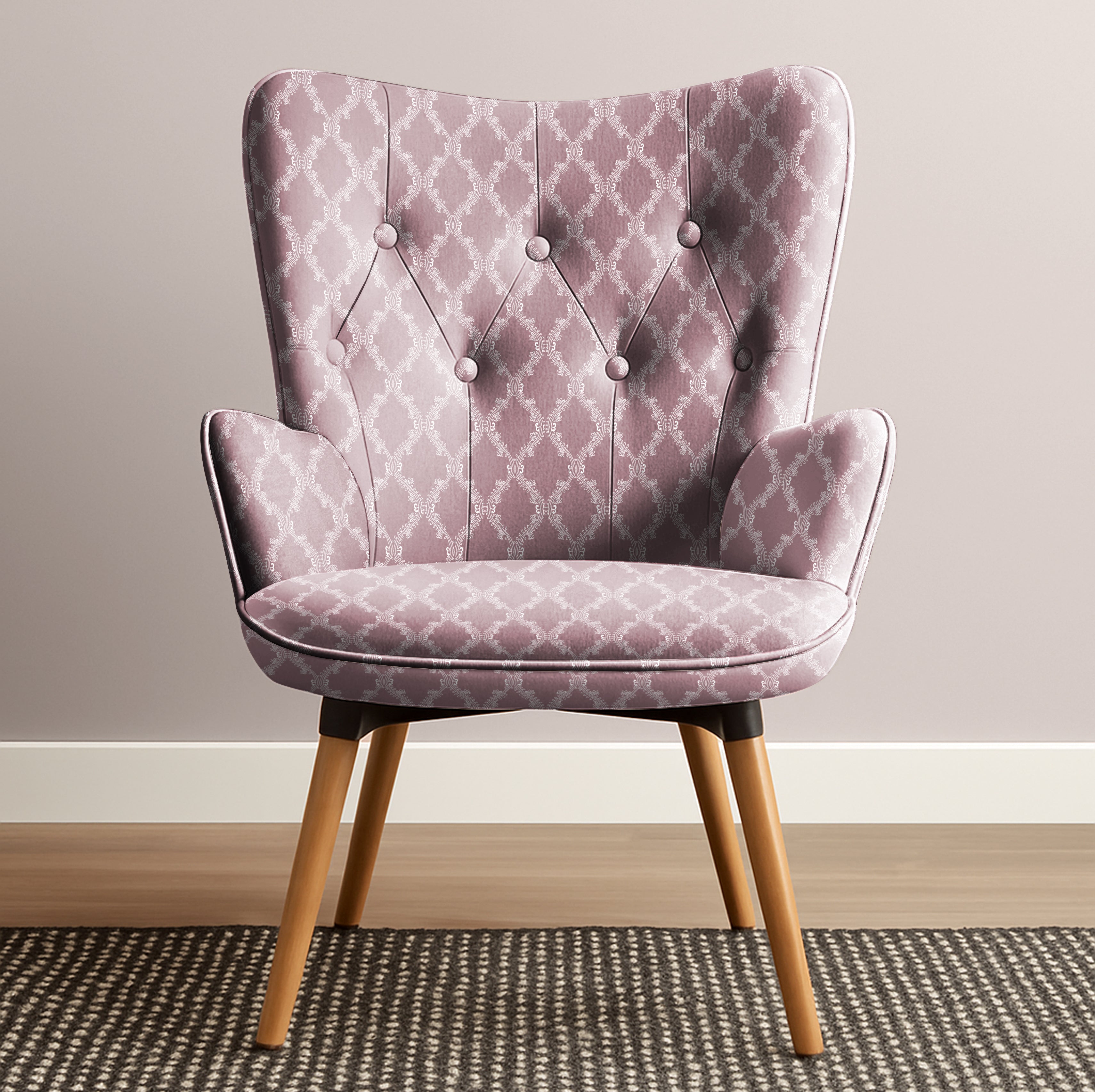 LAYLA PLUM UPHOLSTERY FABRIC
