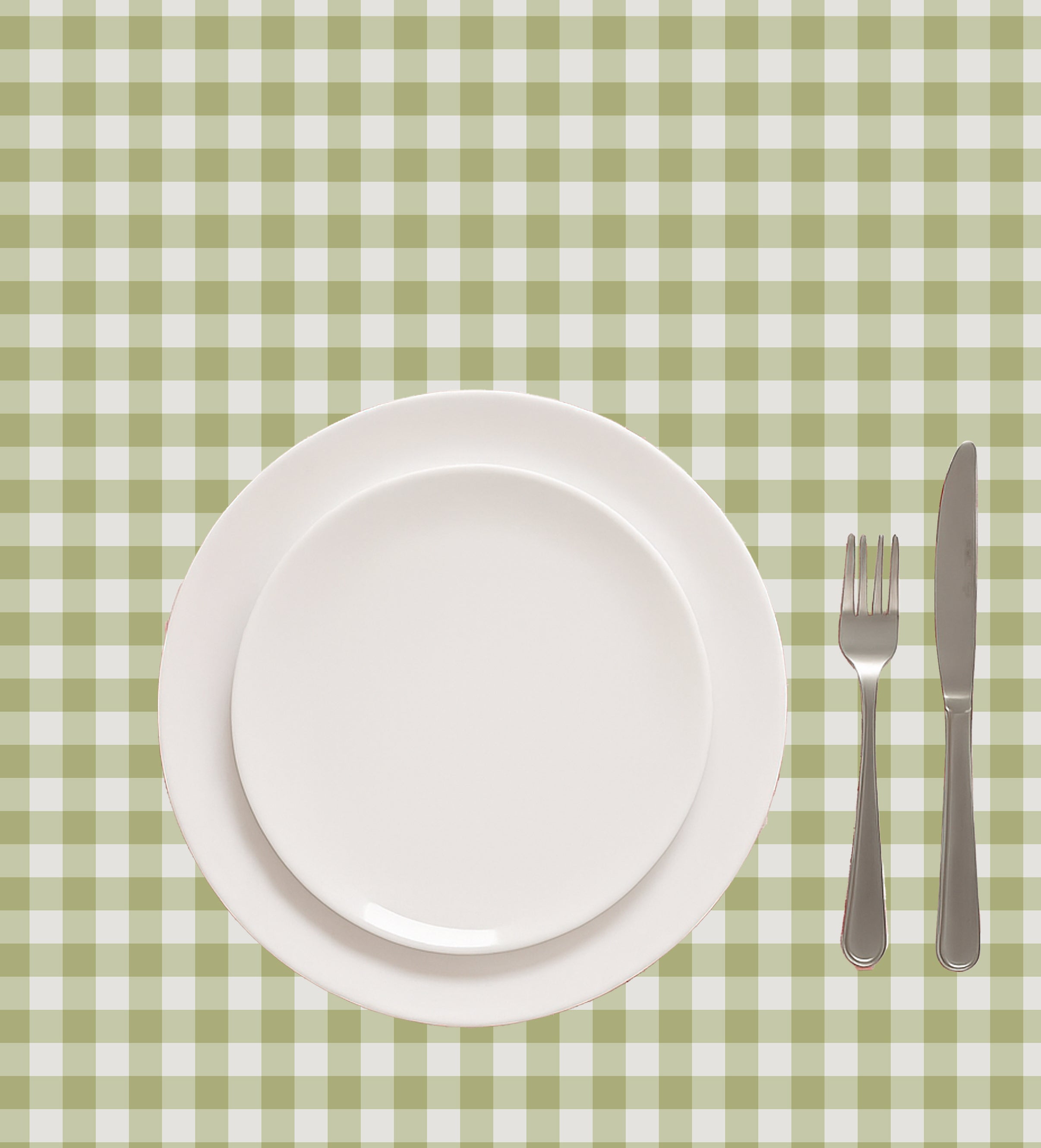 GINGHAM CHECKS LIGHT GREEN TABLE CLOTH