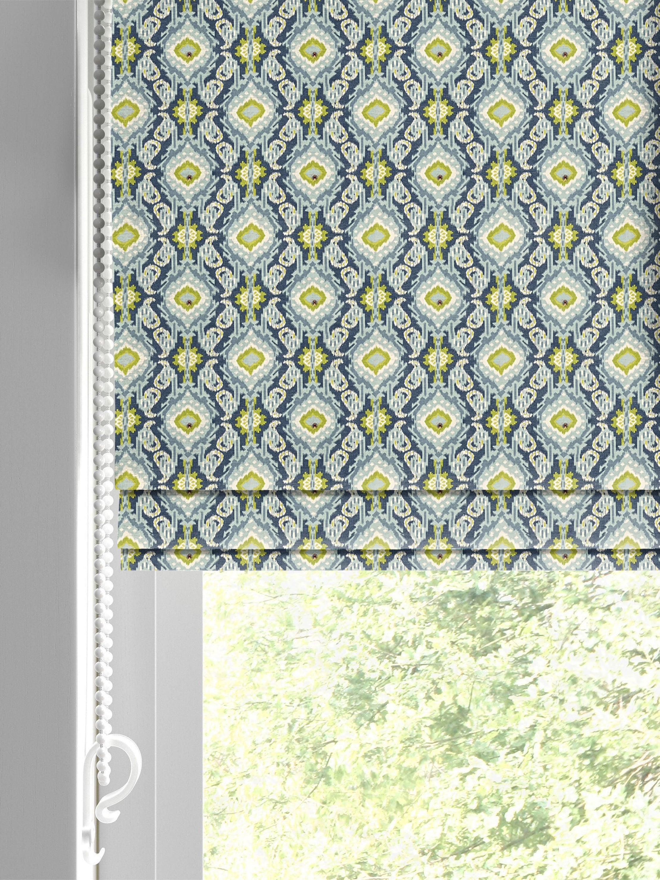 ALDERLY OLIVE GREEN READY MADE ROMAN BLIND