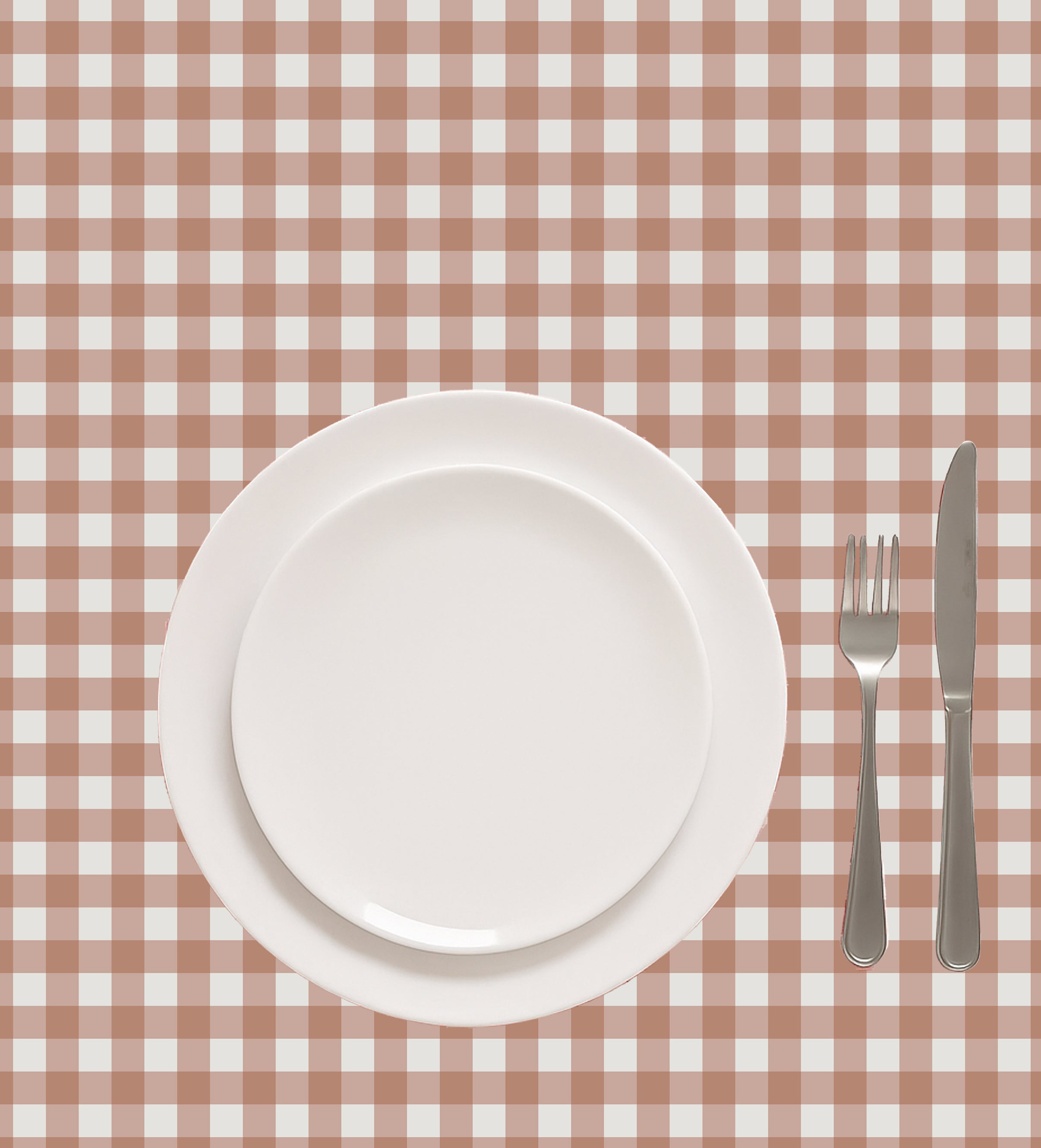 GINGHAM CHECKS CLAY TABLE CLOTH